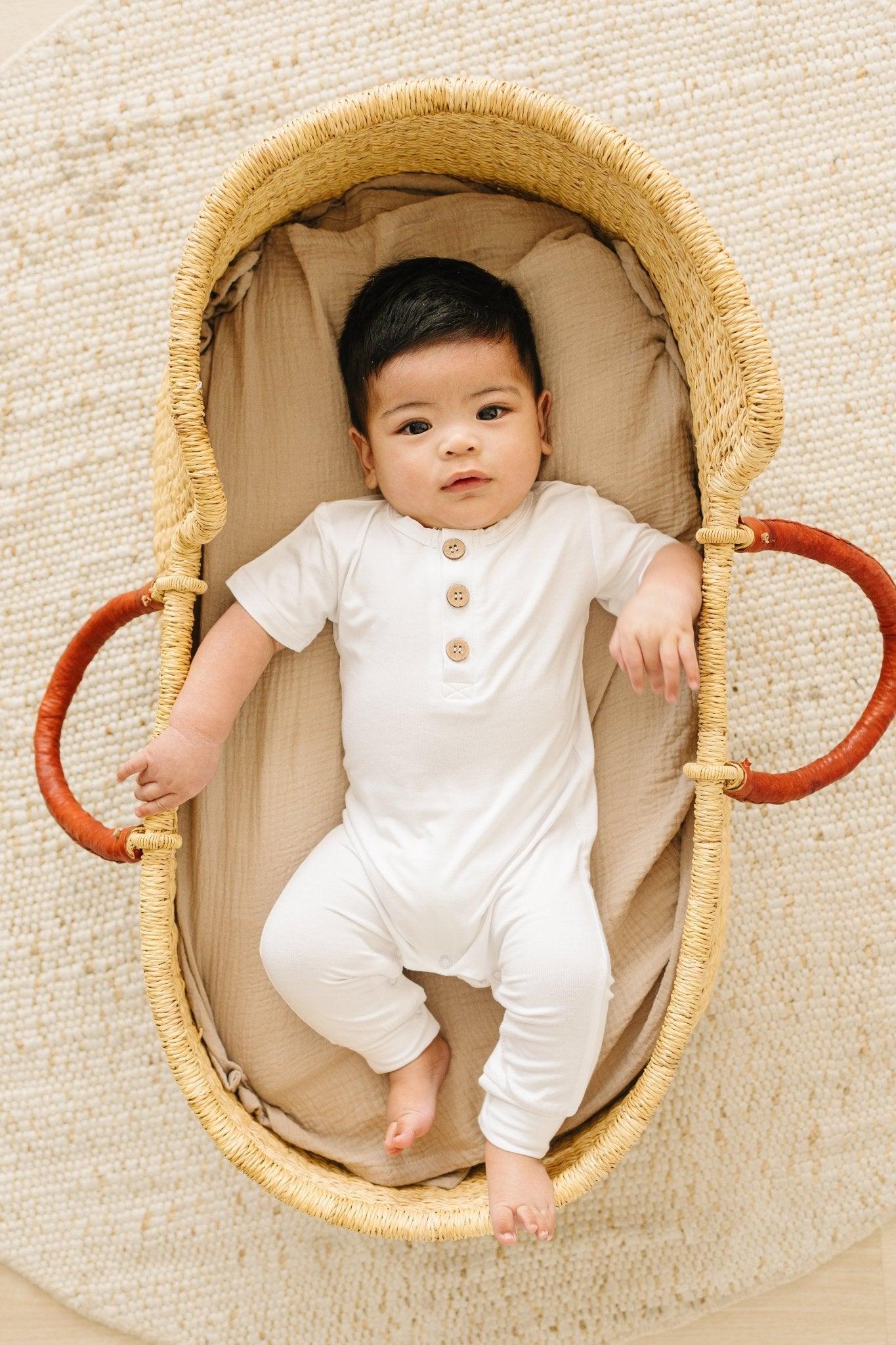 Little Joy Co. Bamboo Henley Romper