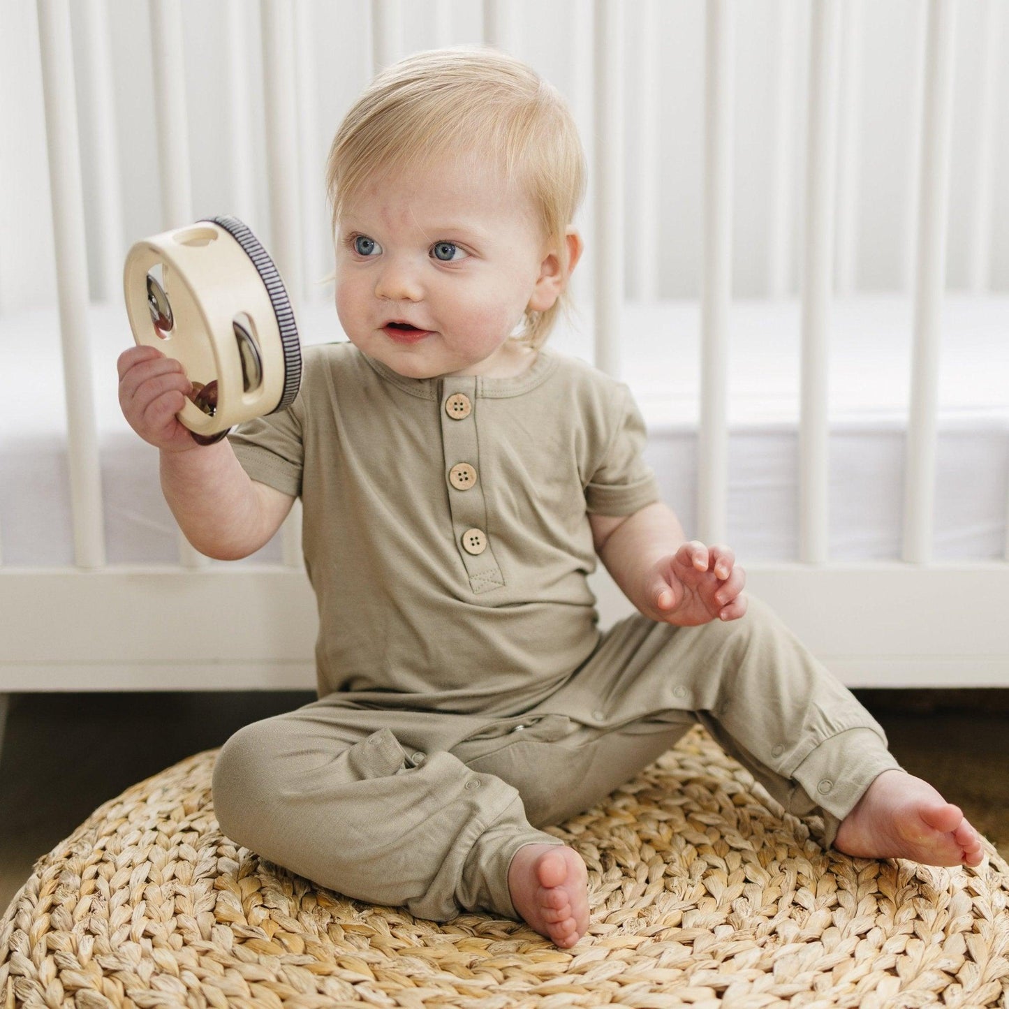 Little Joy Co. Bamboo Henley Romper