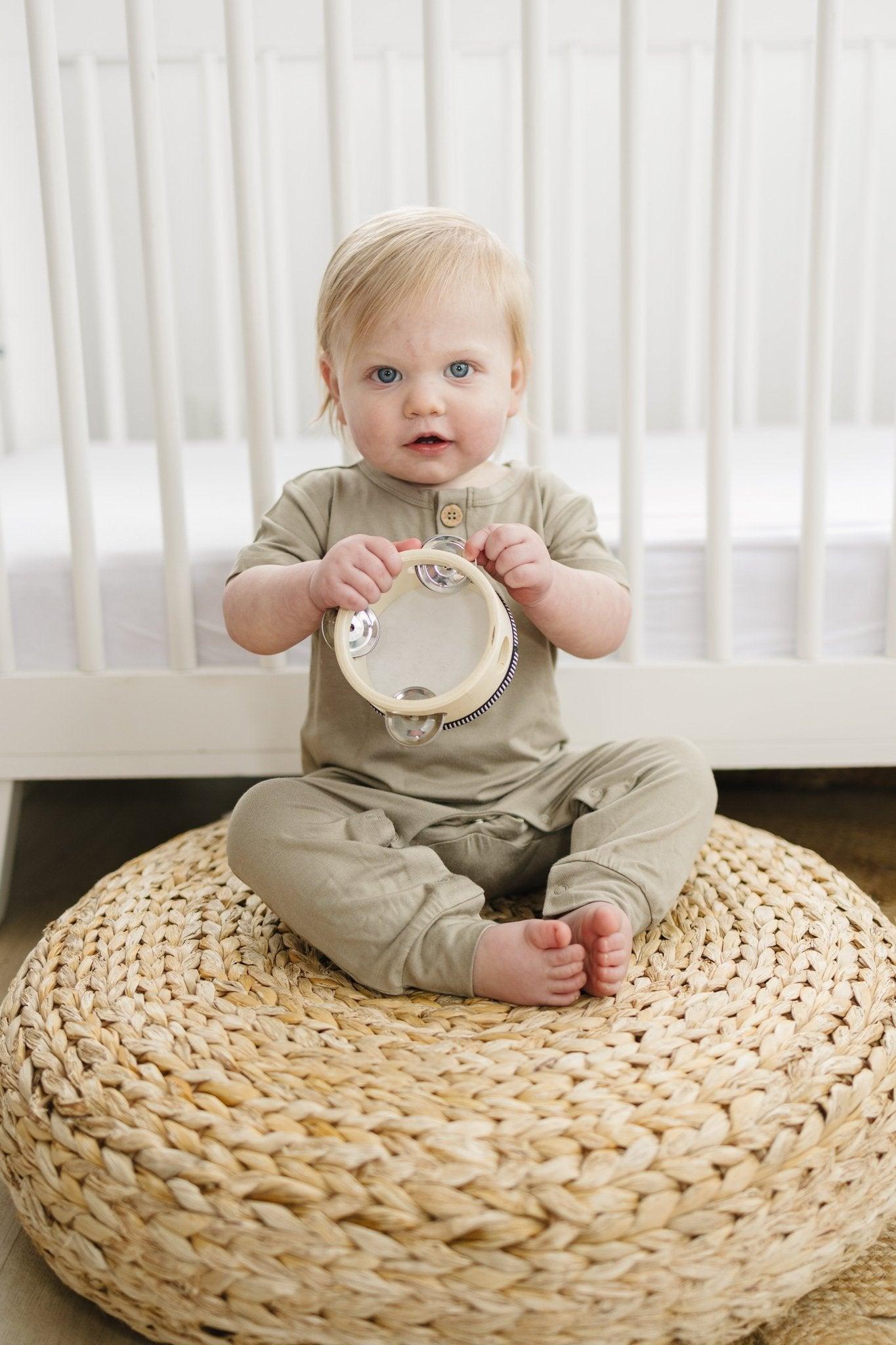 Little Joy Co. Bamboo Henley Romper