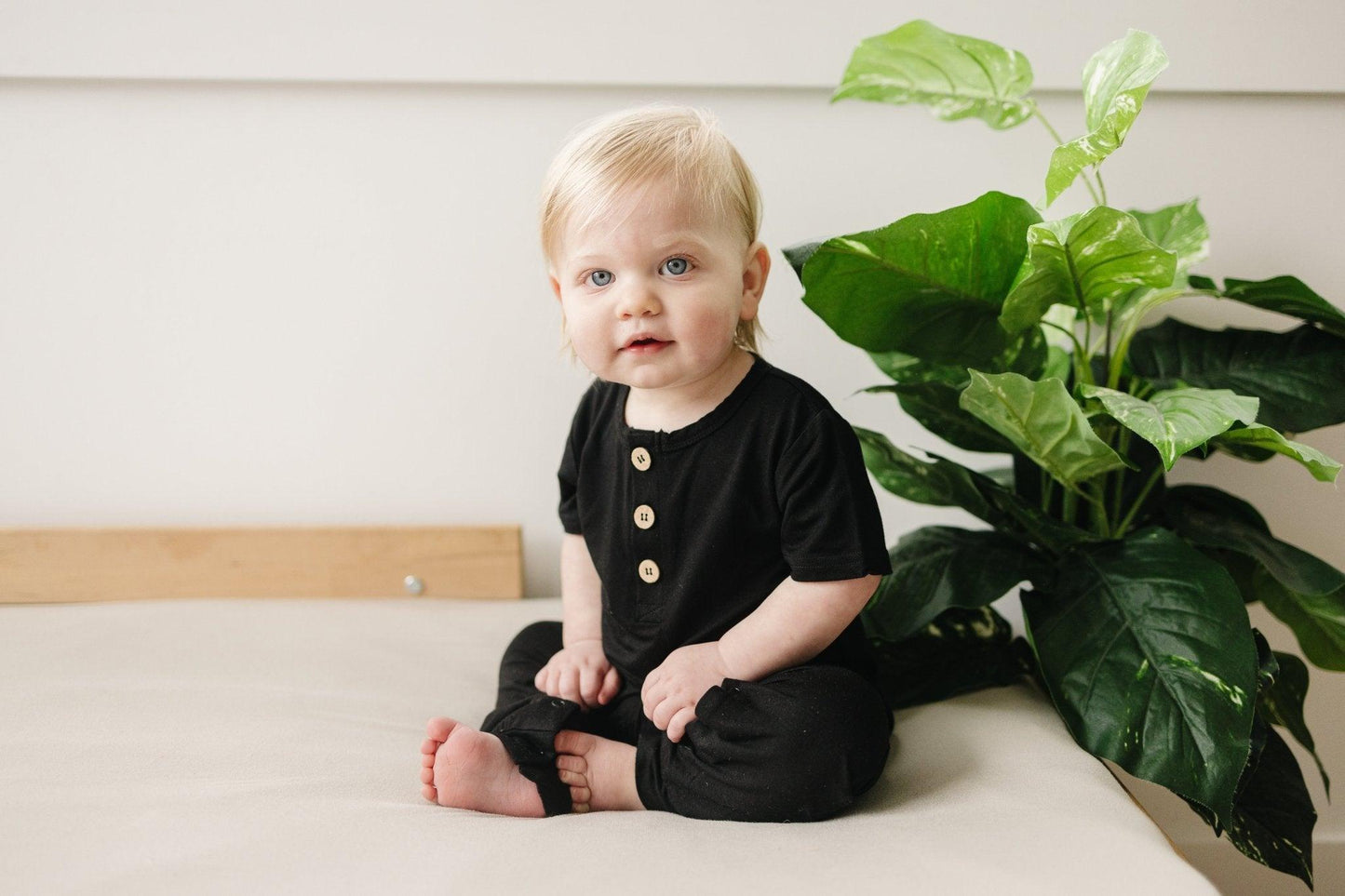 Little Joy Co. Bamboo Henley Romper