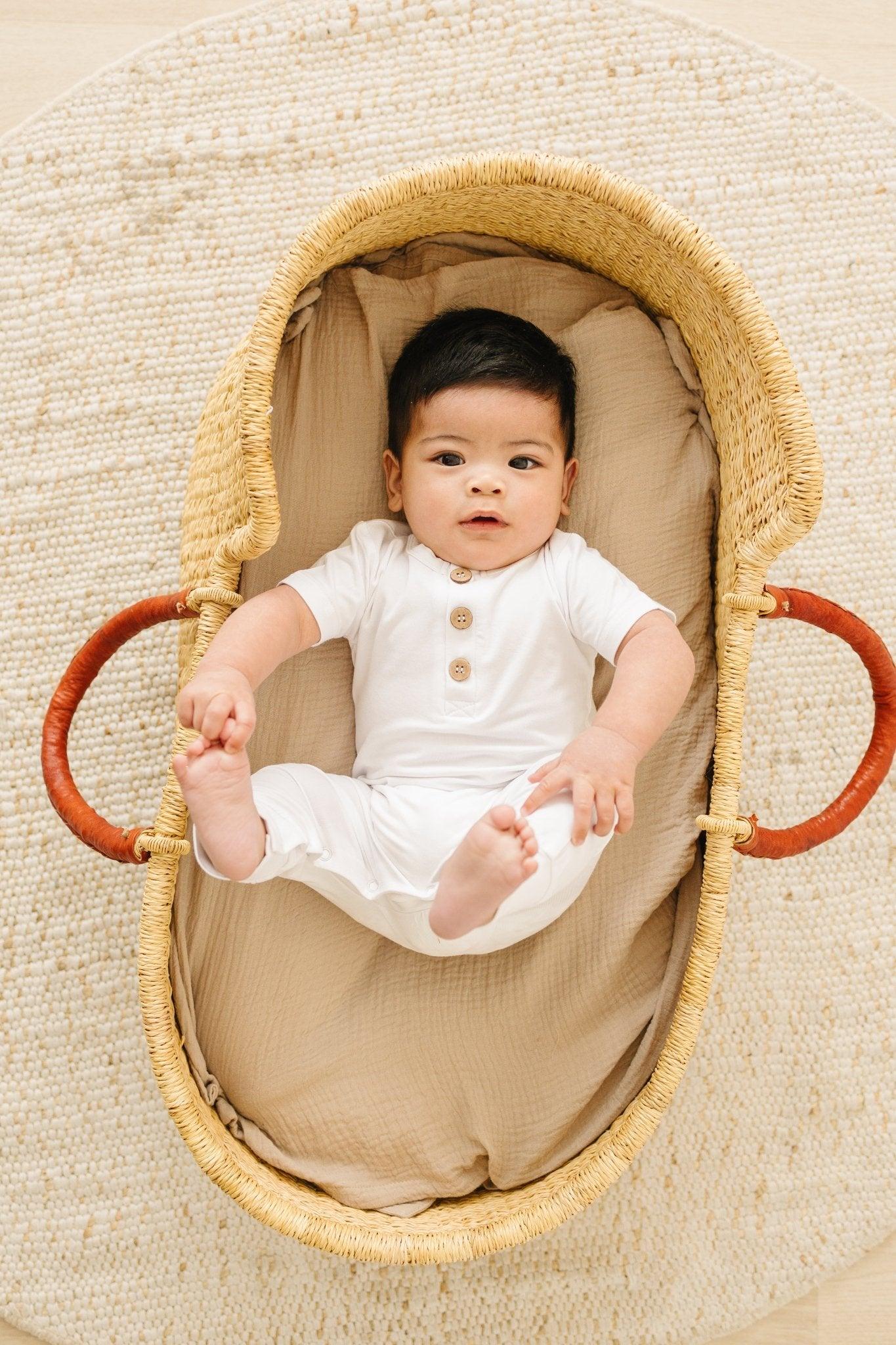 Little Joy Co. Bamboo Henley Romper