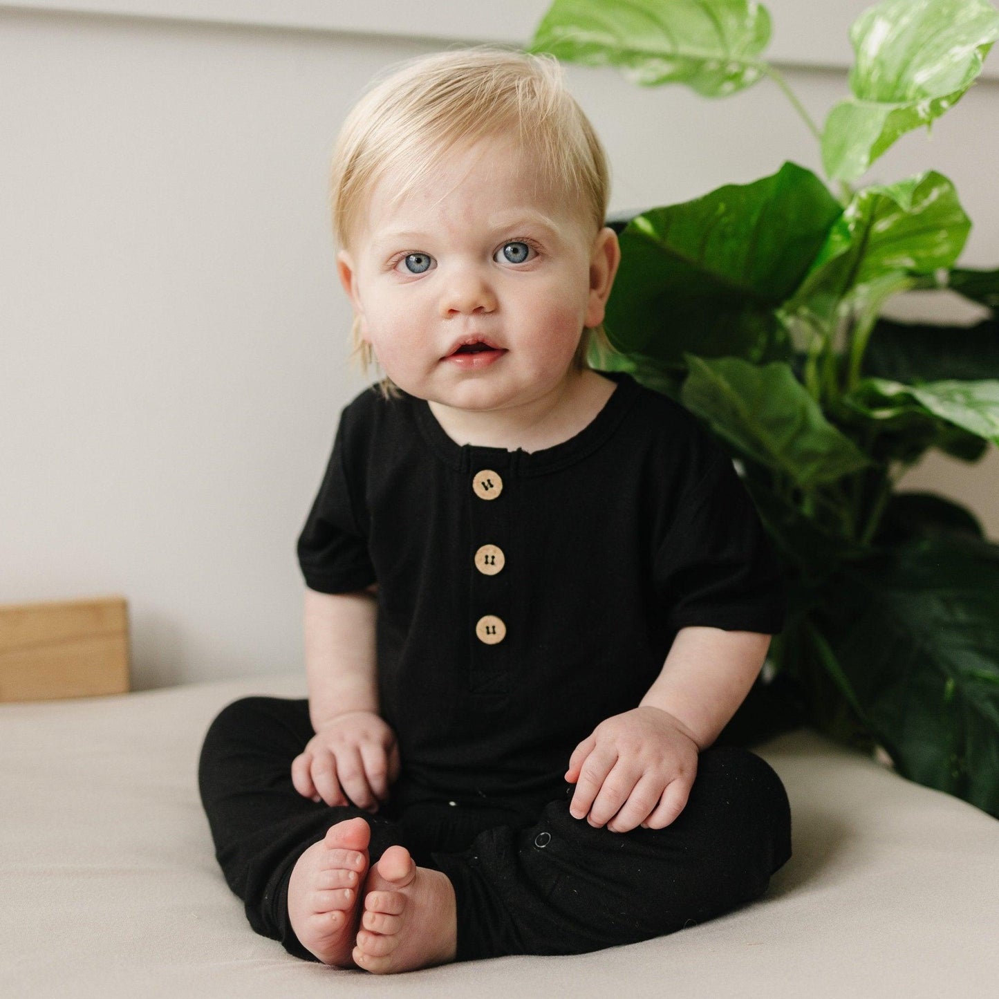 Little Joy Co. Bamboo Henley Romper