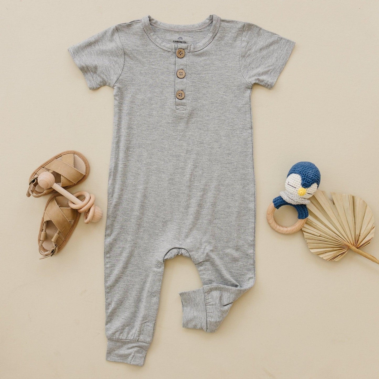 Little Joy Co. Bamboo Henley Romper