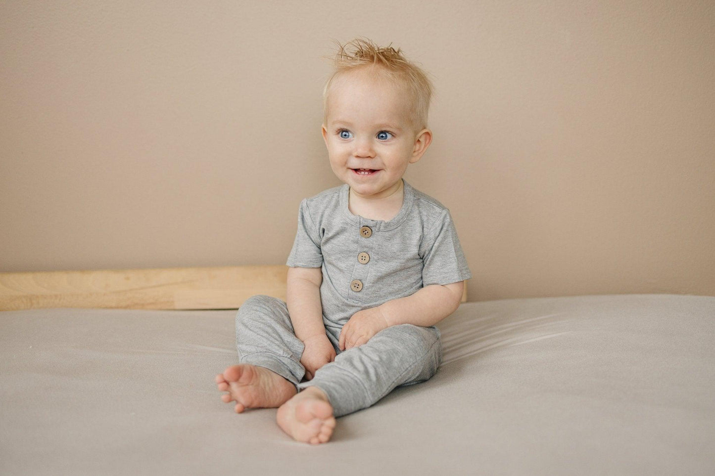 Little Joy Co. Bamboo Henley Romper