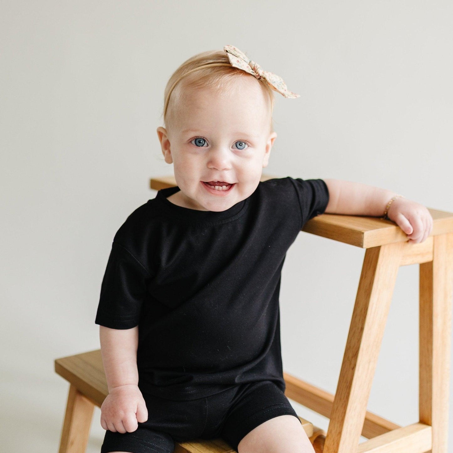 Little Joy Co. Bamboo Tee & Bike Shorts Set