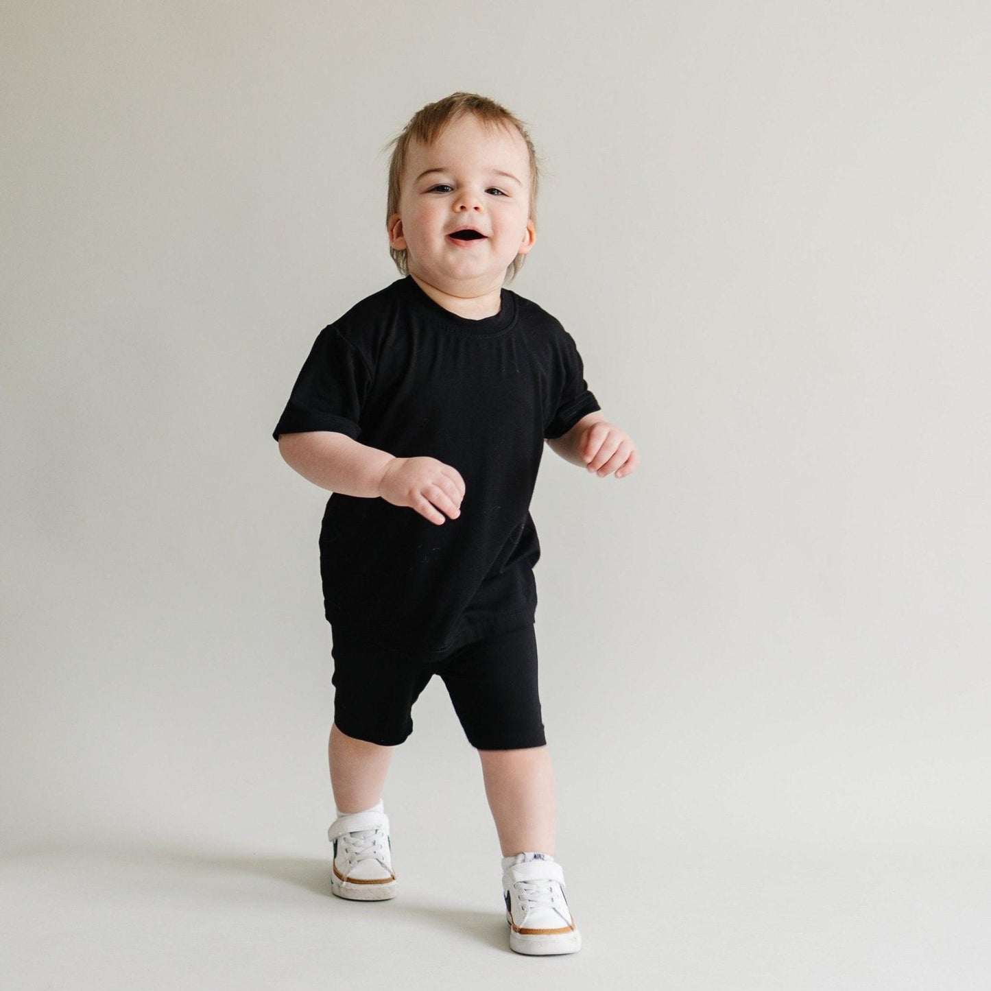 Little Joy Co. Bamboo Tee & Bike Shorts Set