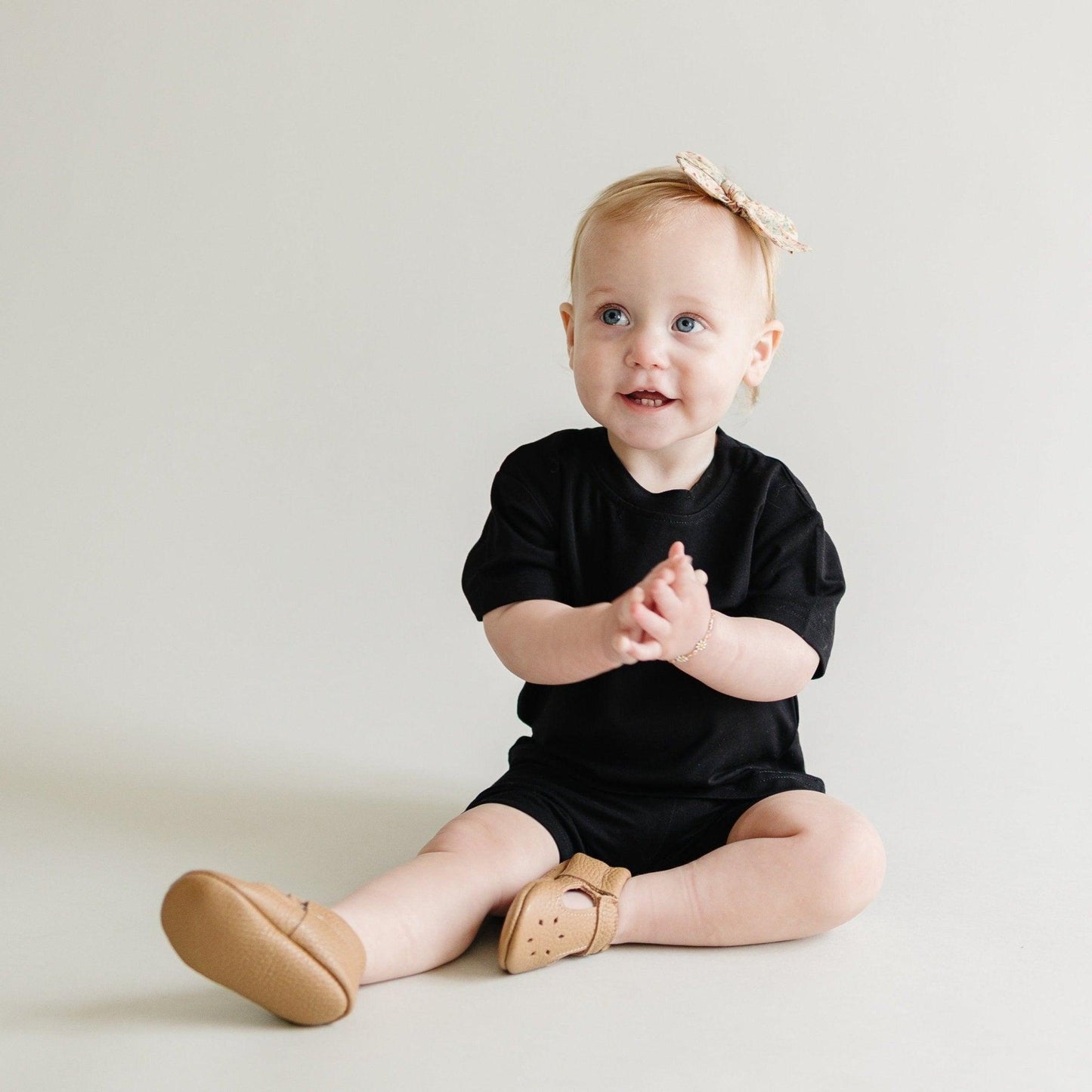 Little Joy Co. Bamboo Tee & Bike Shorts Set