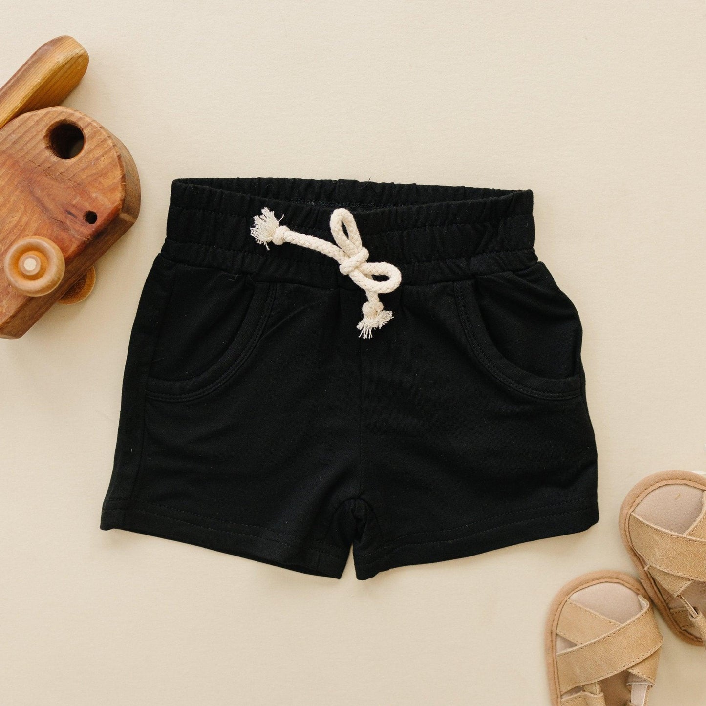 Little Joy Co. Bamboo Terry Drawstring Shorts