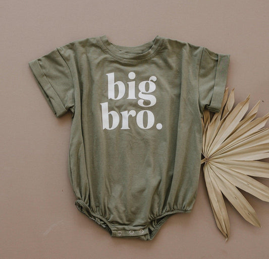 Little Joy Co. Big Bro T-Shirt Romper - more colors