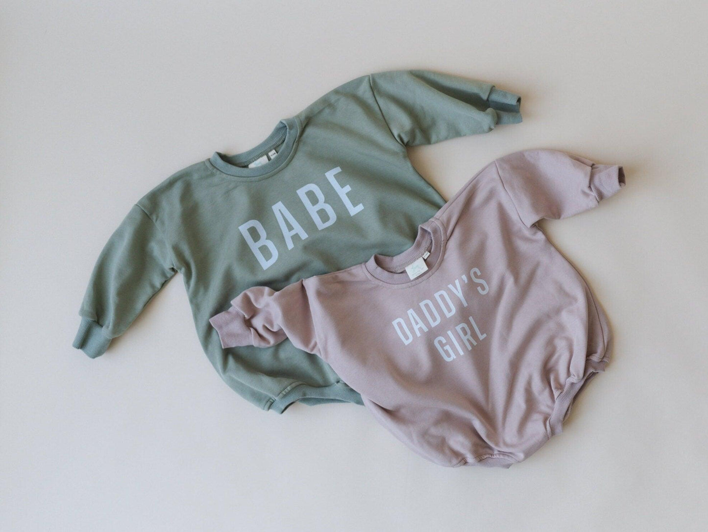 Little Joy Co. Daddy's Girl Sweatshirt Romper - more colors