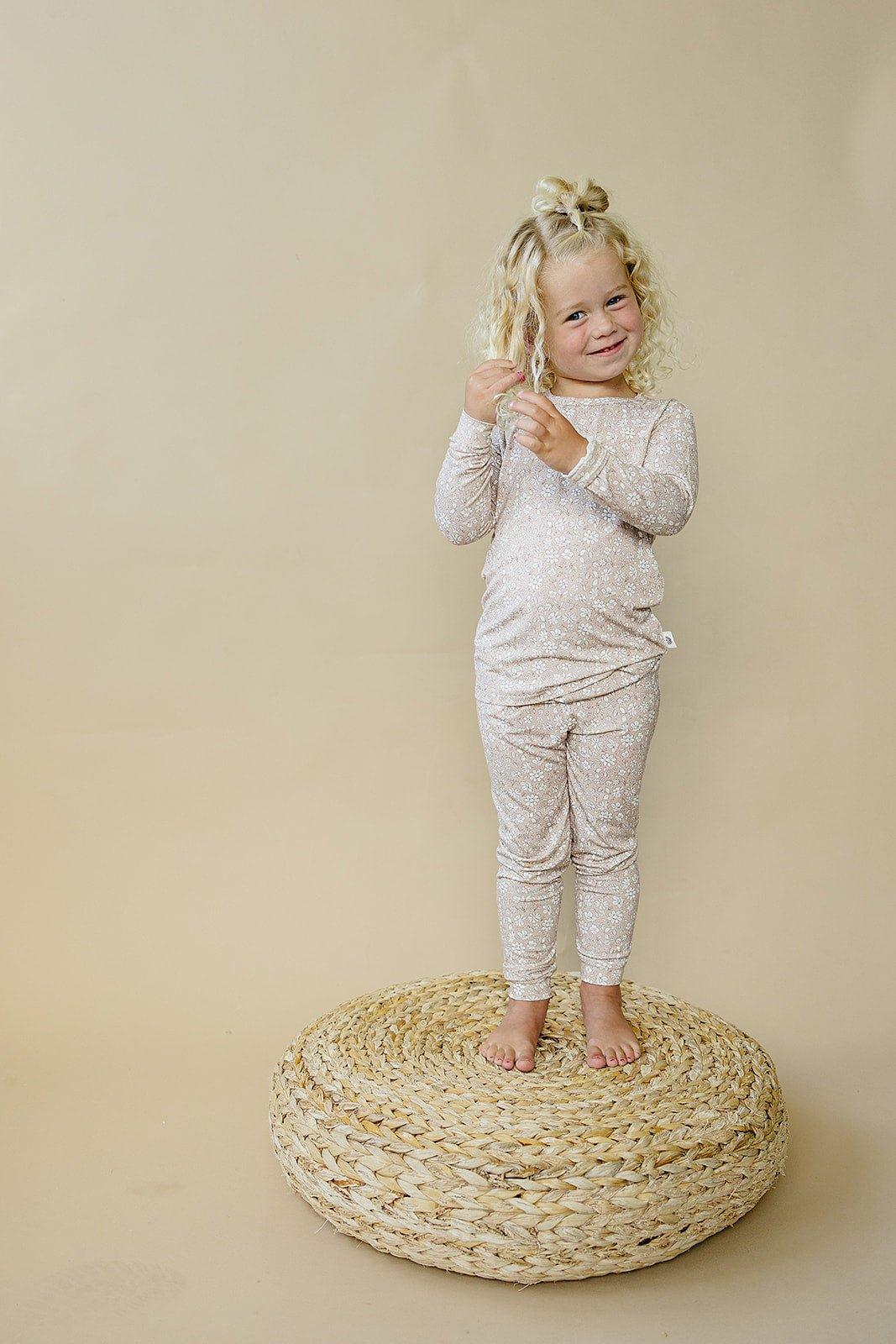 Little Joy Co. Dainty Ditsy 2pc Bamboo Pajamas