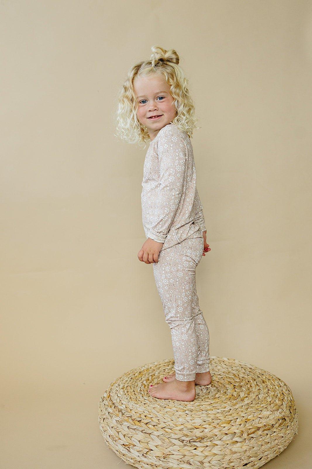 Little Joy Co. Dainty Ditsy 2pc Bamboo Pajamas