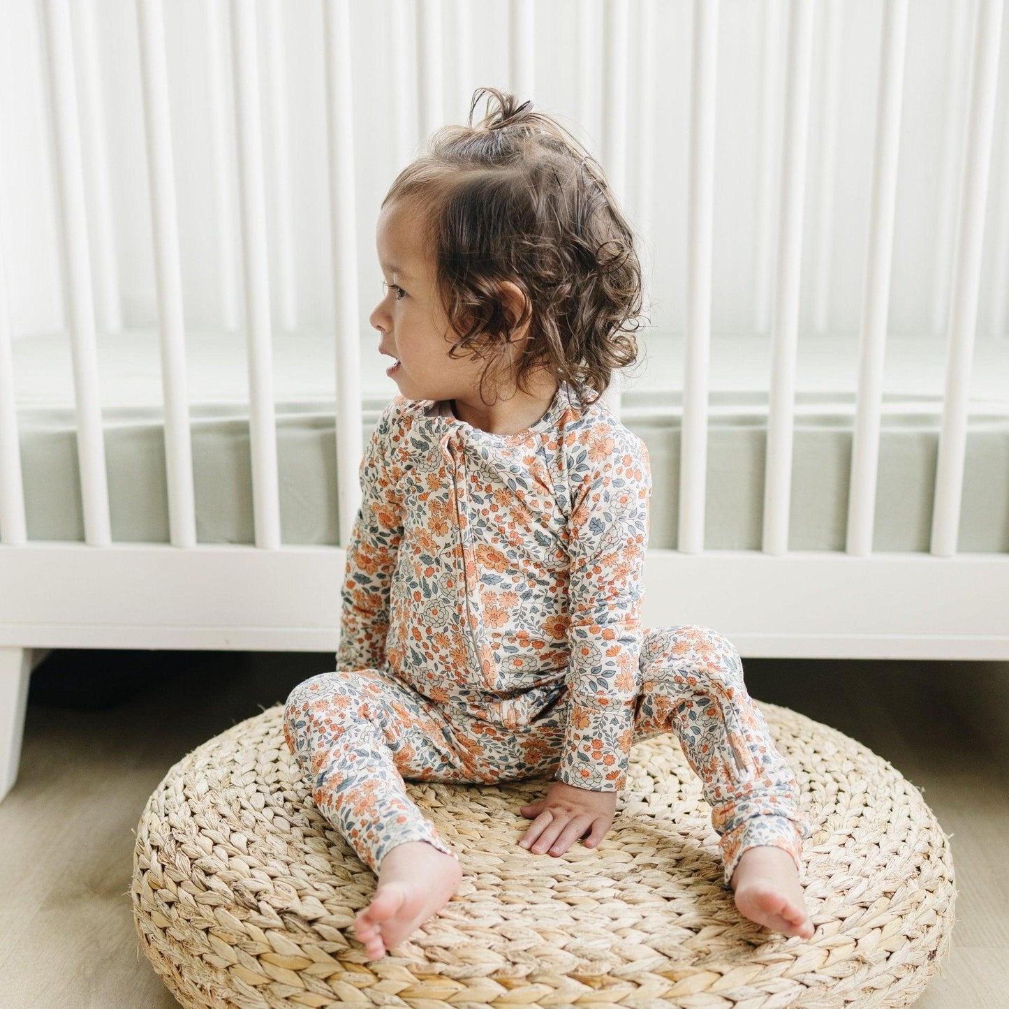 Little Joy Co. Darling Ditsy Bamboo Zippy Romper