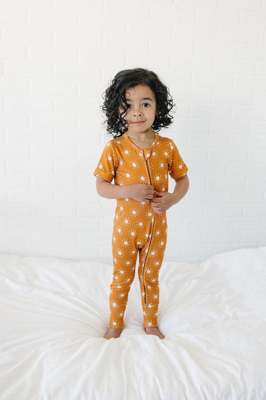 Little Joy Co. Golden Hour Bamboo Zippy Romper