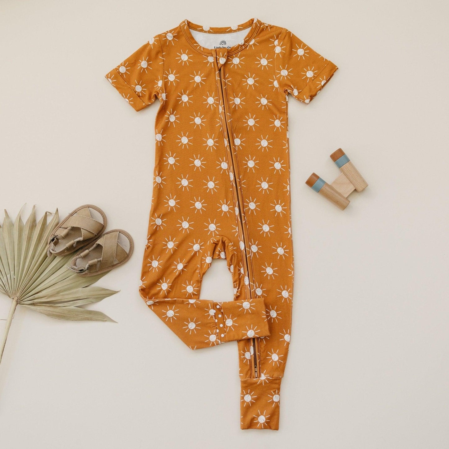 Little Joy Co. Golden Hour Bamboo Zippy Romper