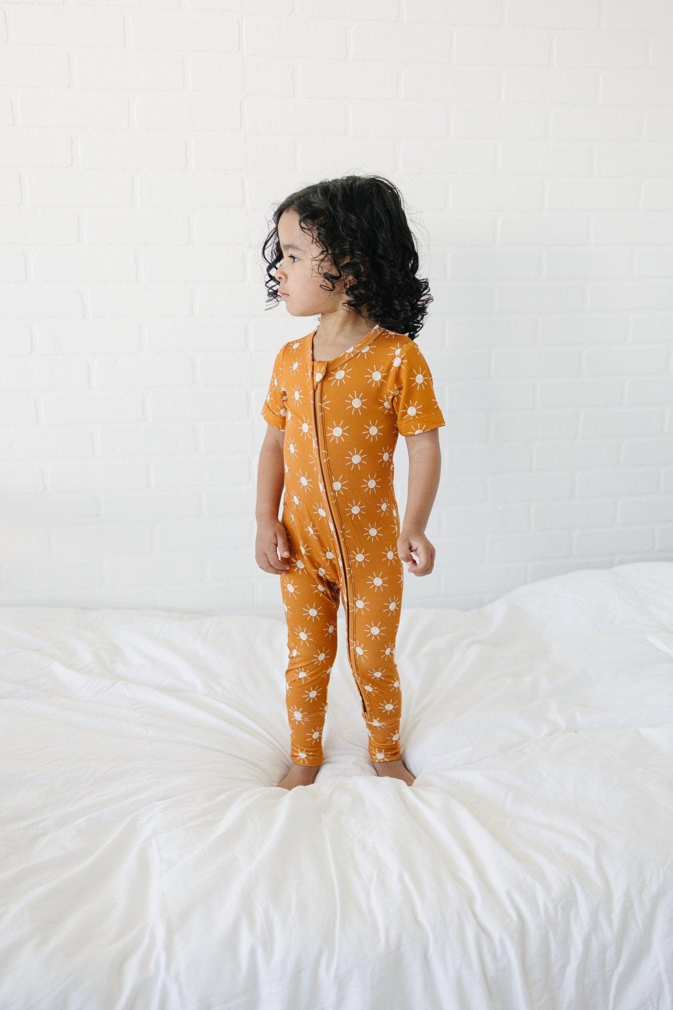 Little Joy Co. Golden Hour Bamboo Zippy Romper