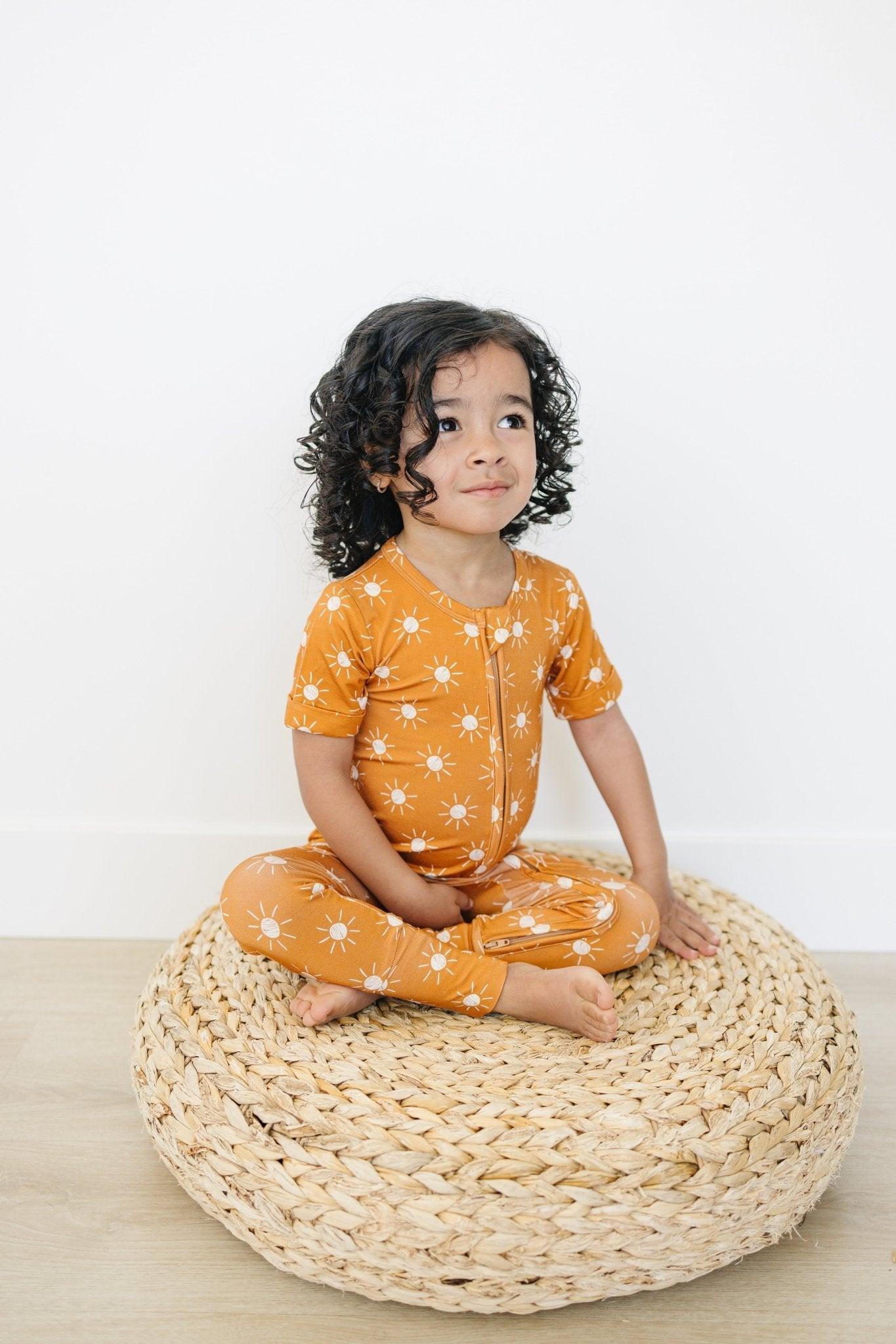 Little Joy Co. Golden Hour Bamboo Zippy Romper