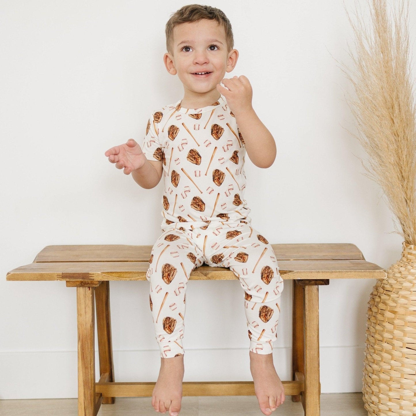 Little Joy Co. Grand Slam 2pc Bamboo Pajama Set