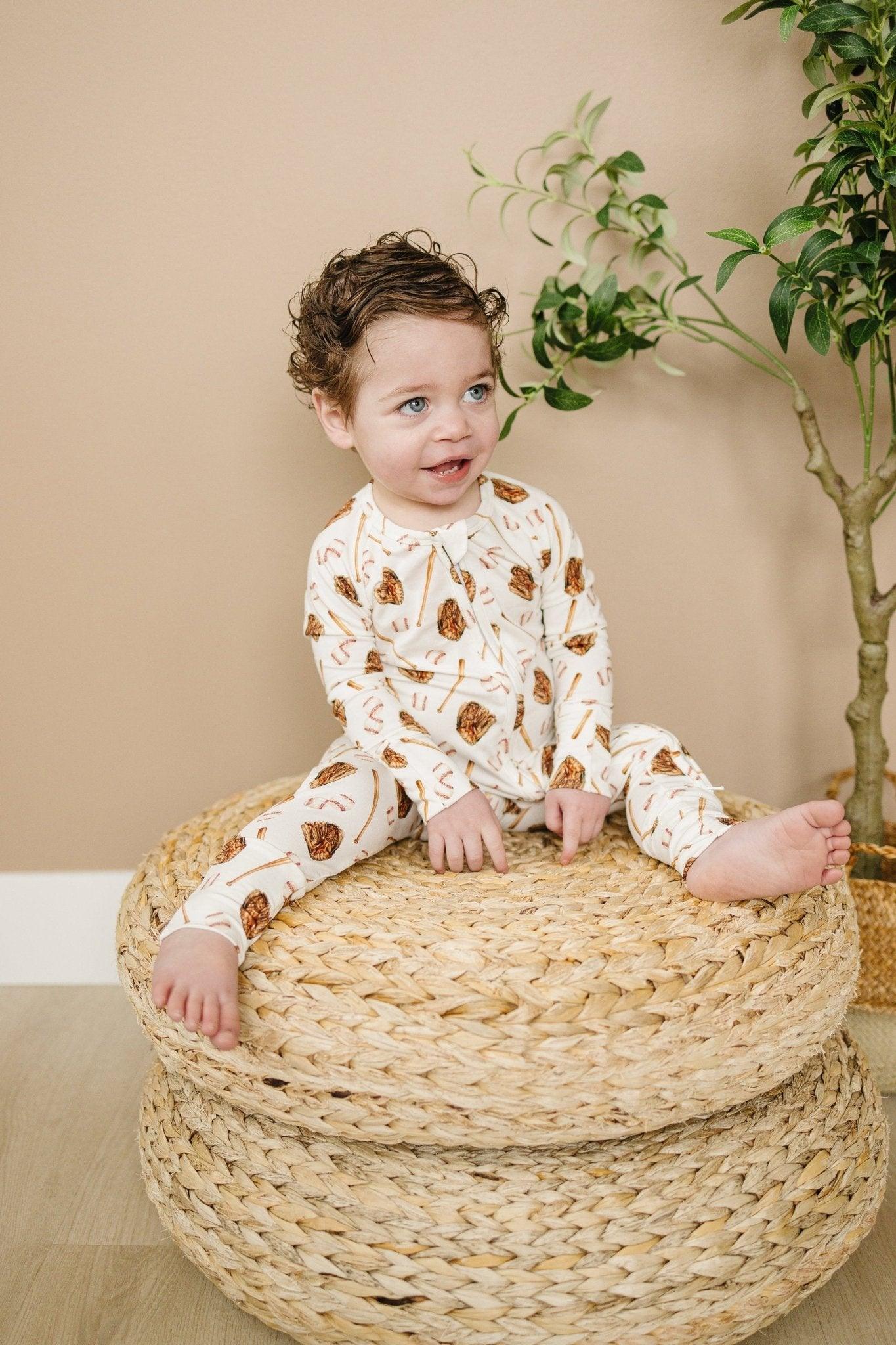 Little Joy Co. Grand Slam Bamboo Zippy Romper