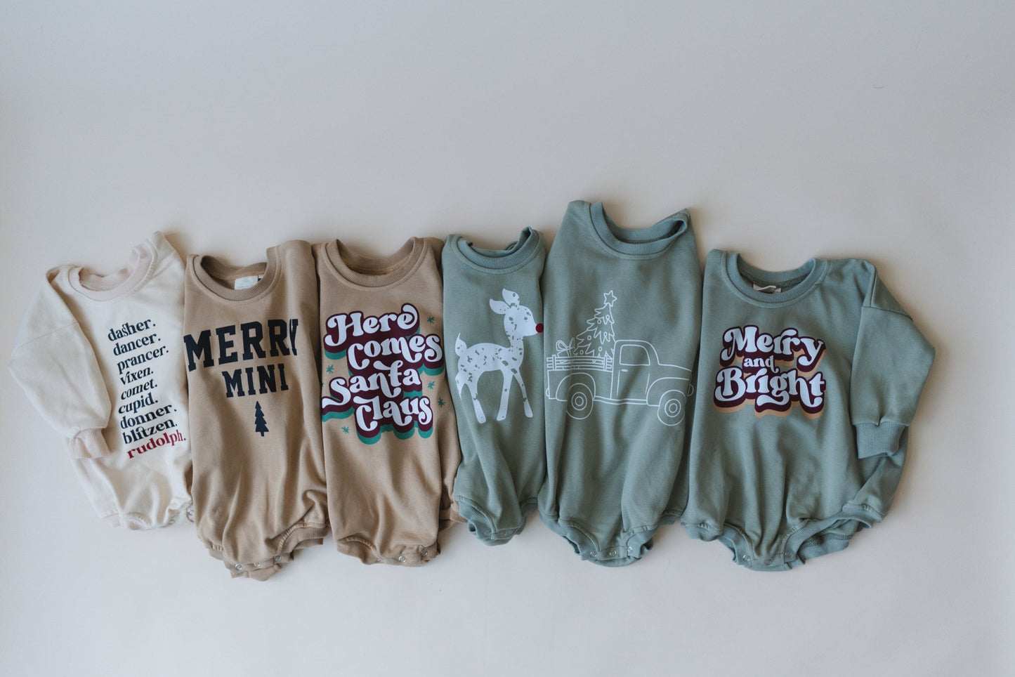 Little Joy Co. Believe in the Magic Christmas Sweatshirt Romper