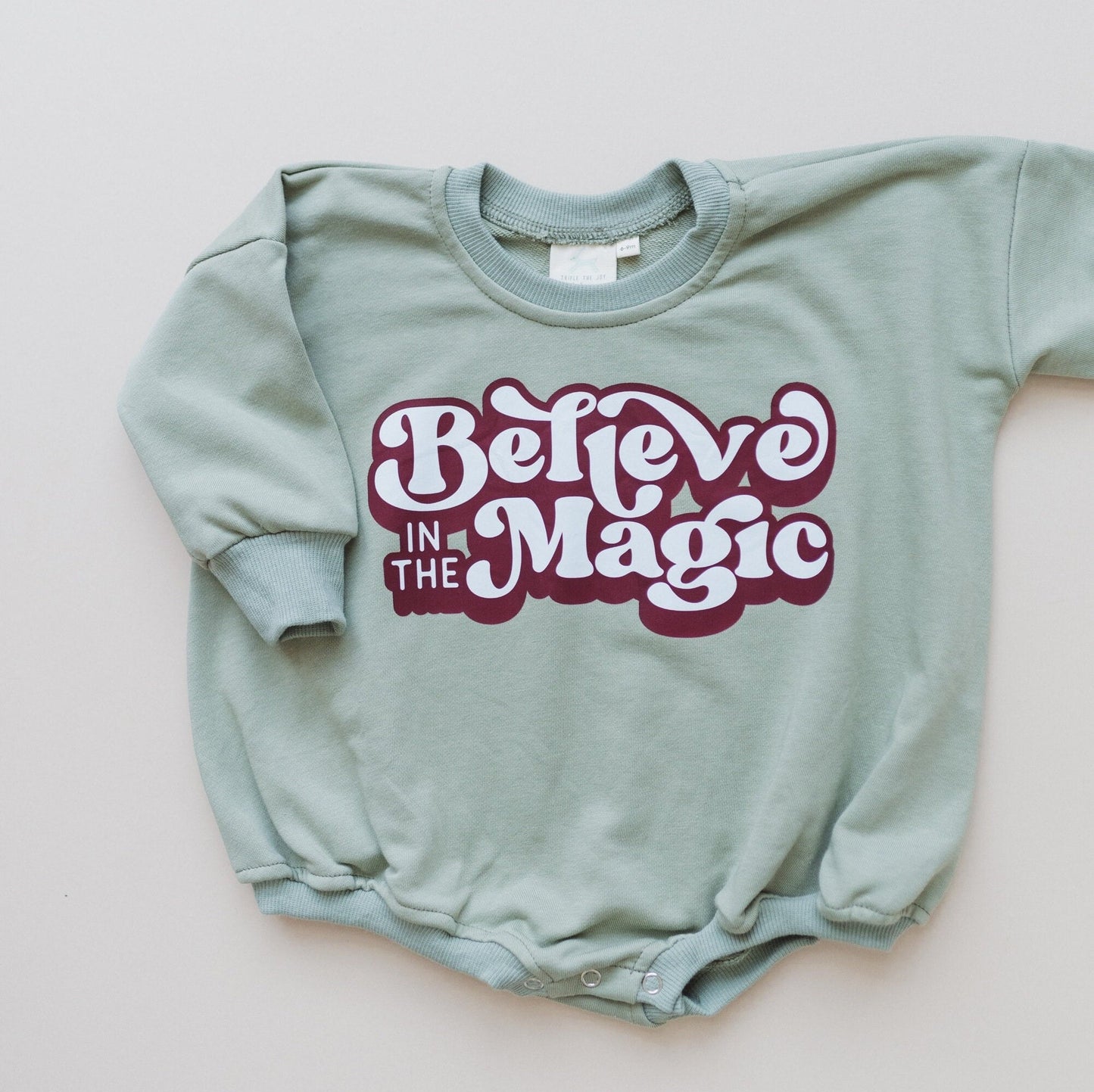 Little Joy Co. Believe in the Magic Christmas Sweatshirt Romper