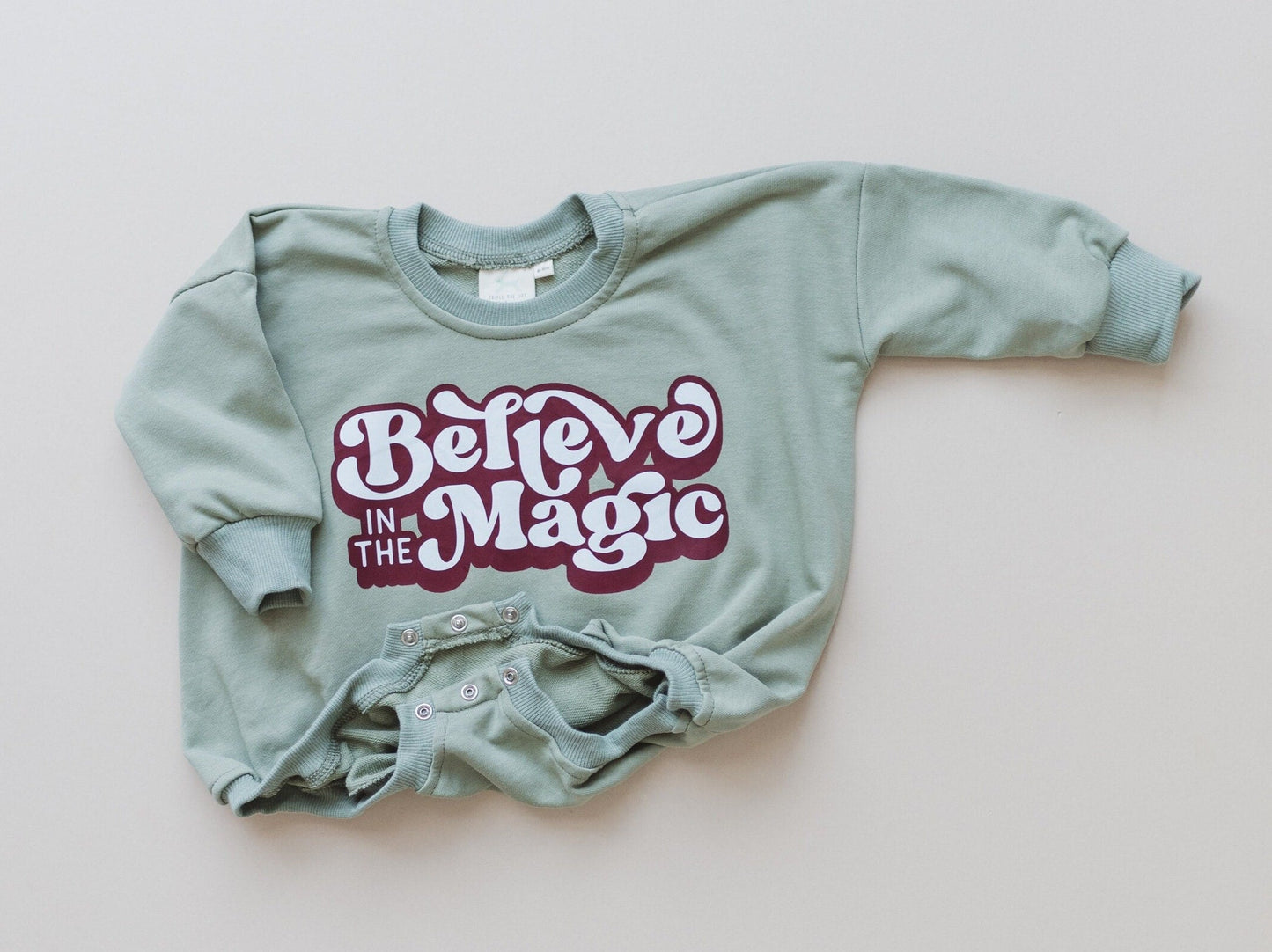 Little Joy Co. Believe in the Magic Christmas Sweatshirt Romper