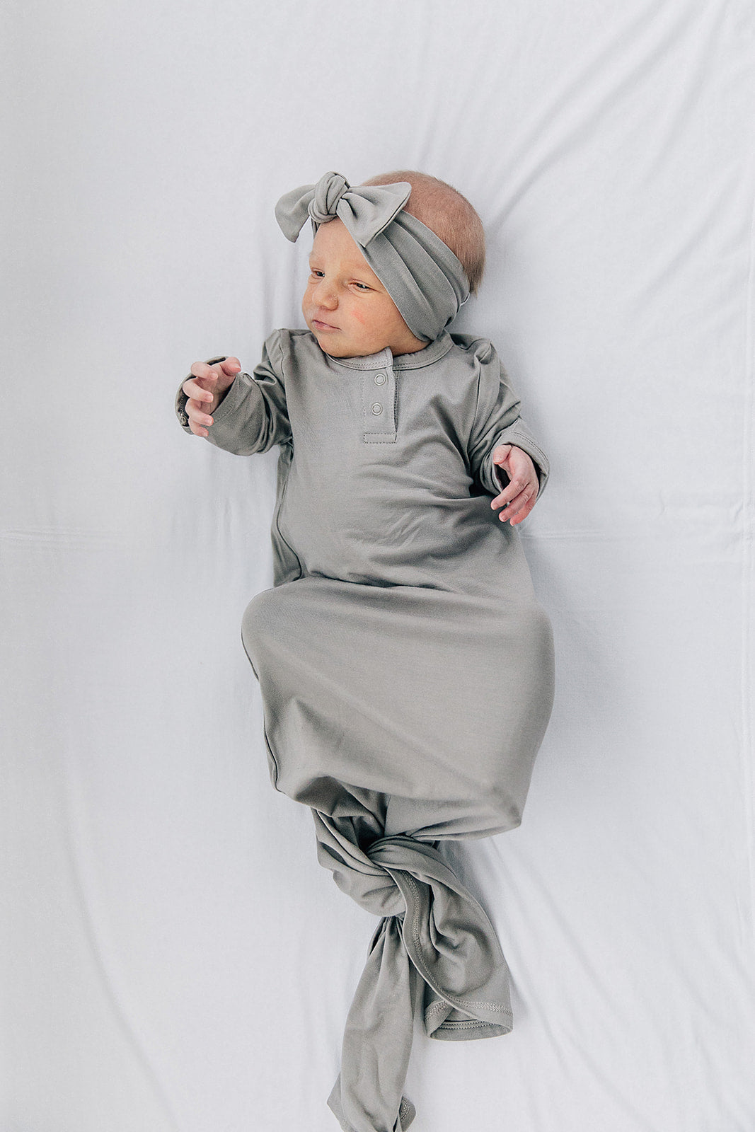 Mebie Baby Stone Bamboo Knot Gown