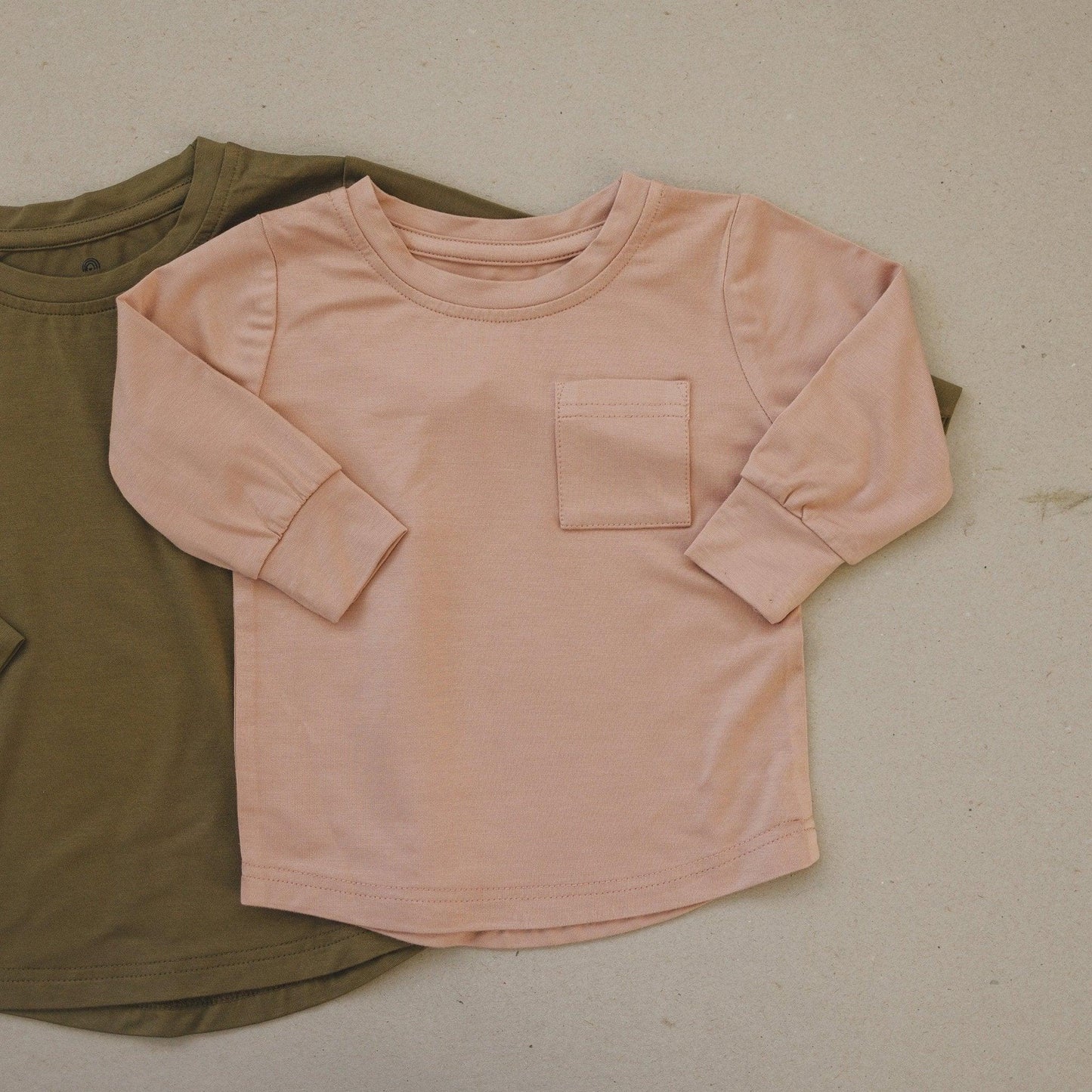 Little Joy Co. LS Bamboo Pocket Tee - more colors