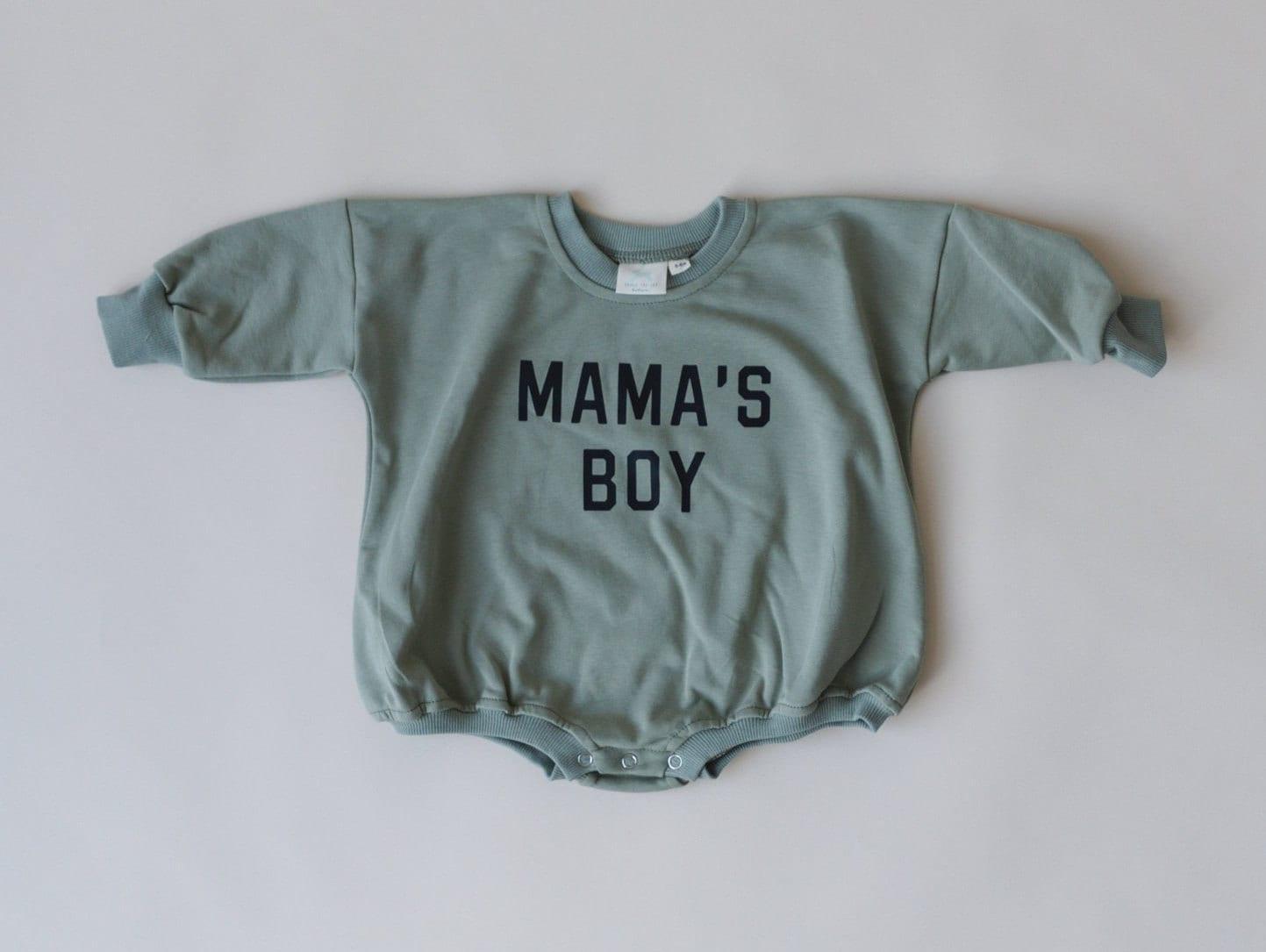 Little Joy Co. Mama's Boy Sweatshirt Romper - more colors