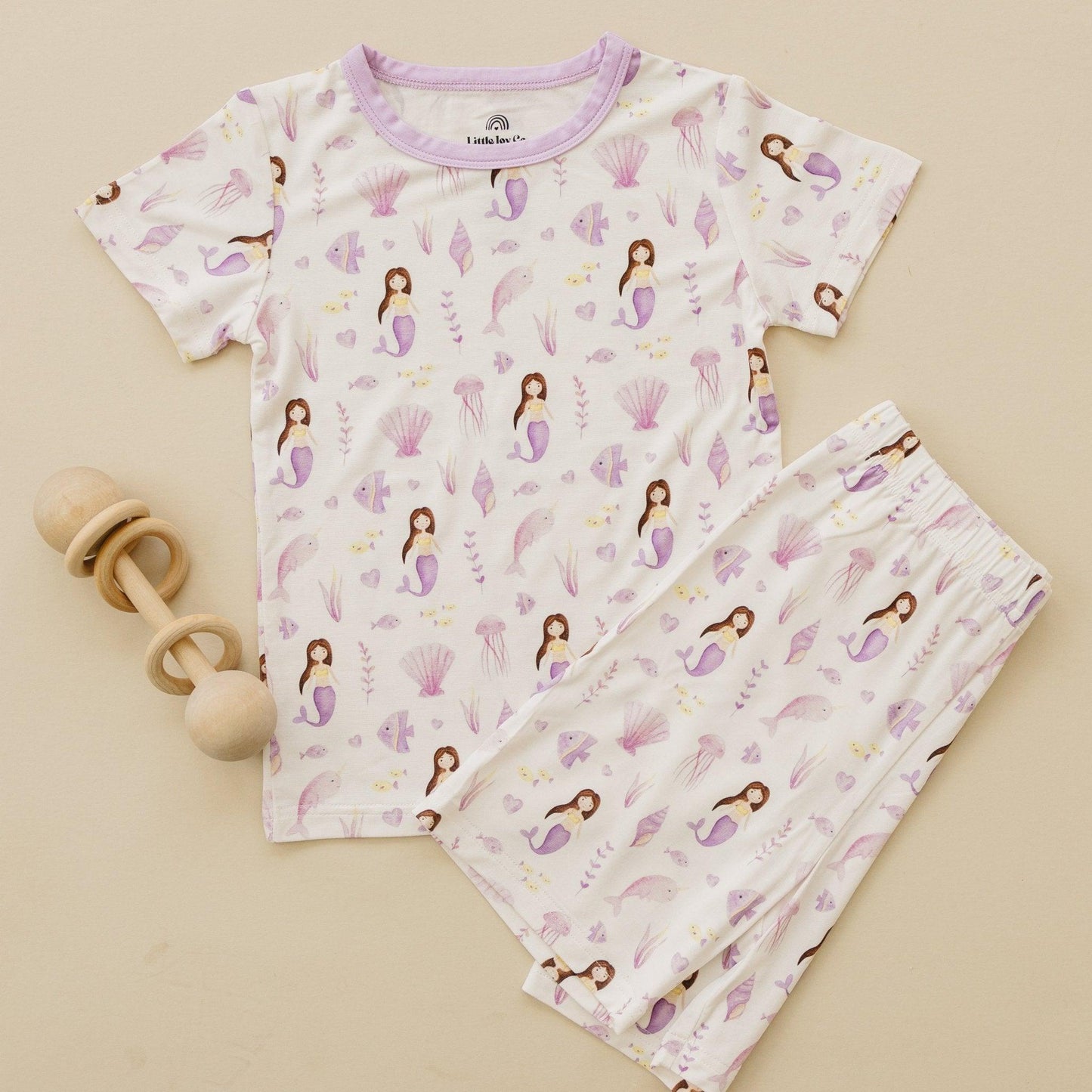 Little Joy Co. Mia's Mermaids 2pc Bamboo Pajamas *see size notes