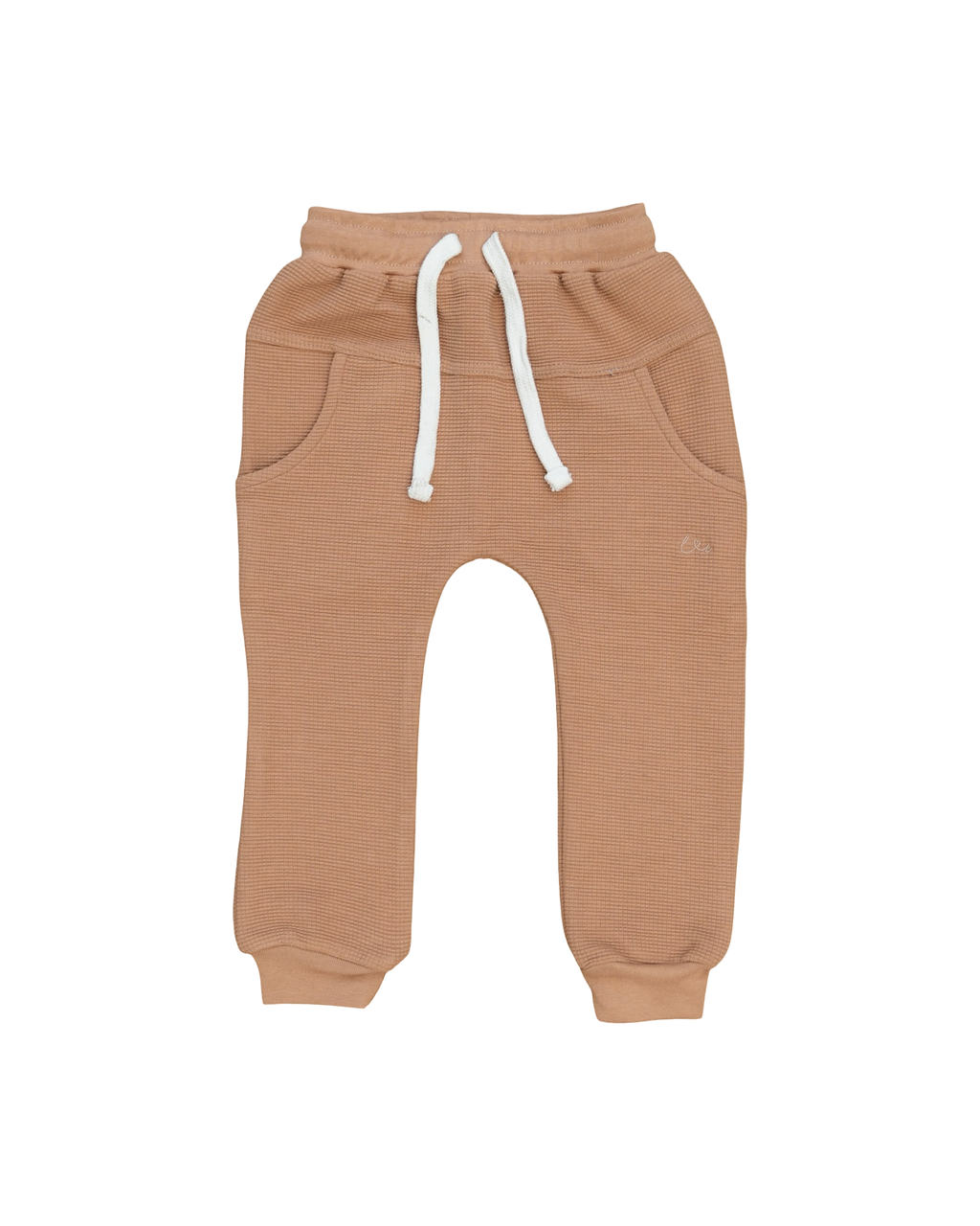 Umber Waffle Knit Joggers