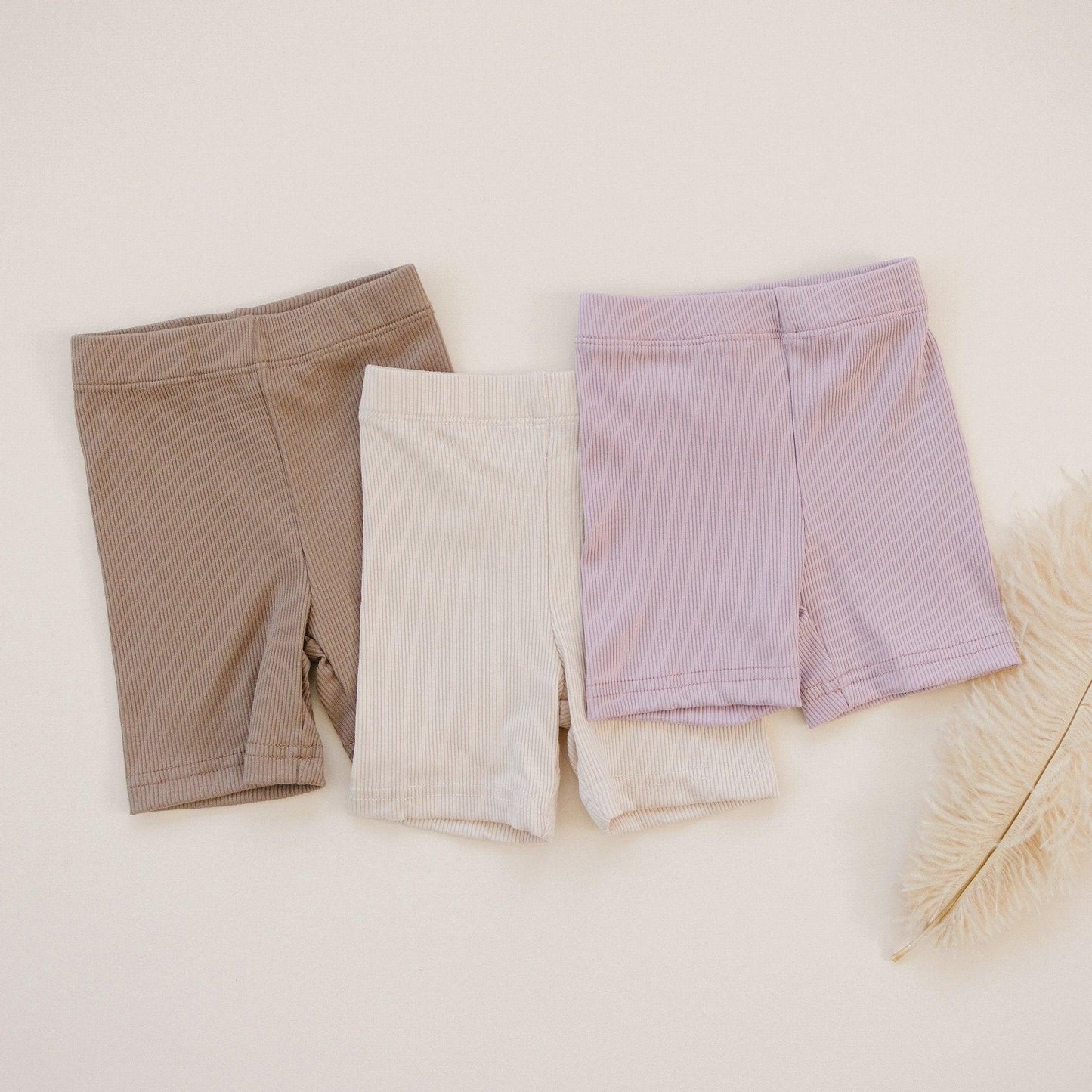 Little Joy Co. Ribbed Bamboo Bike Shorts