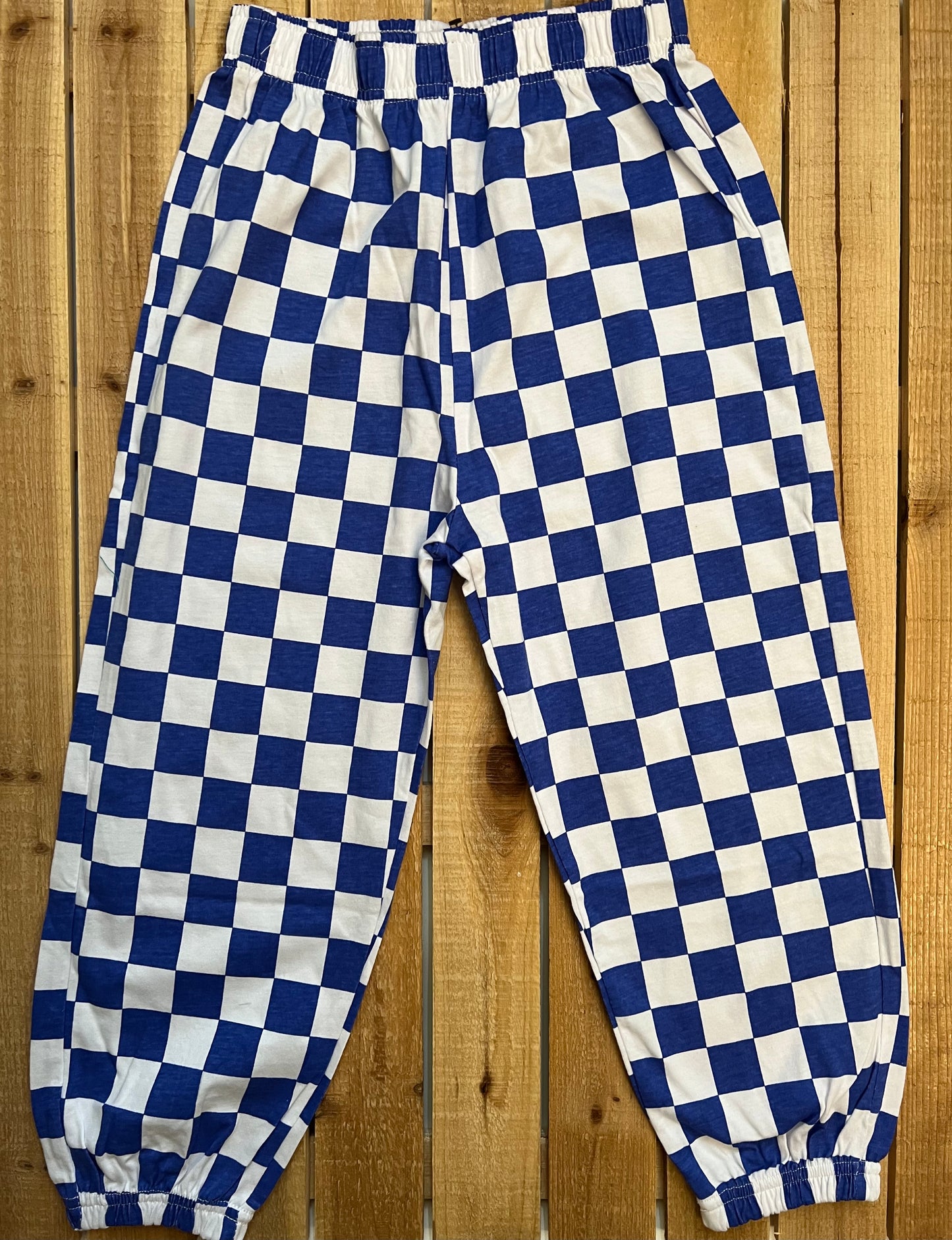 Checkered Print Joggers