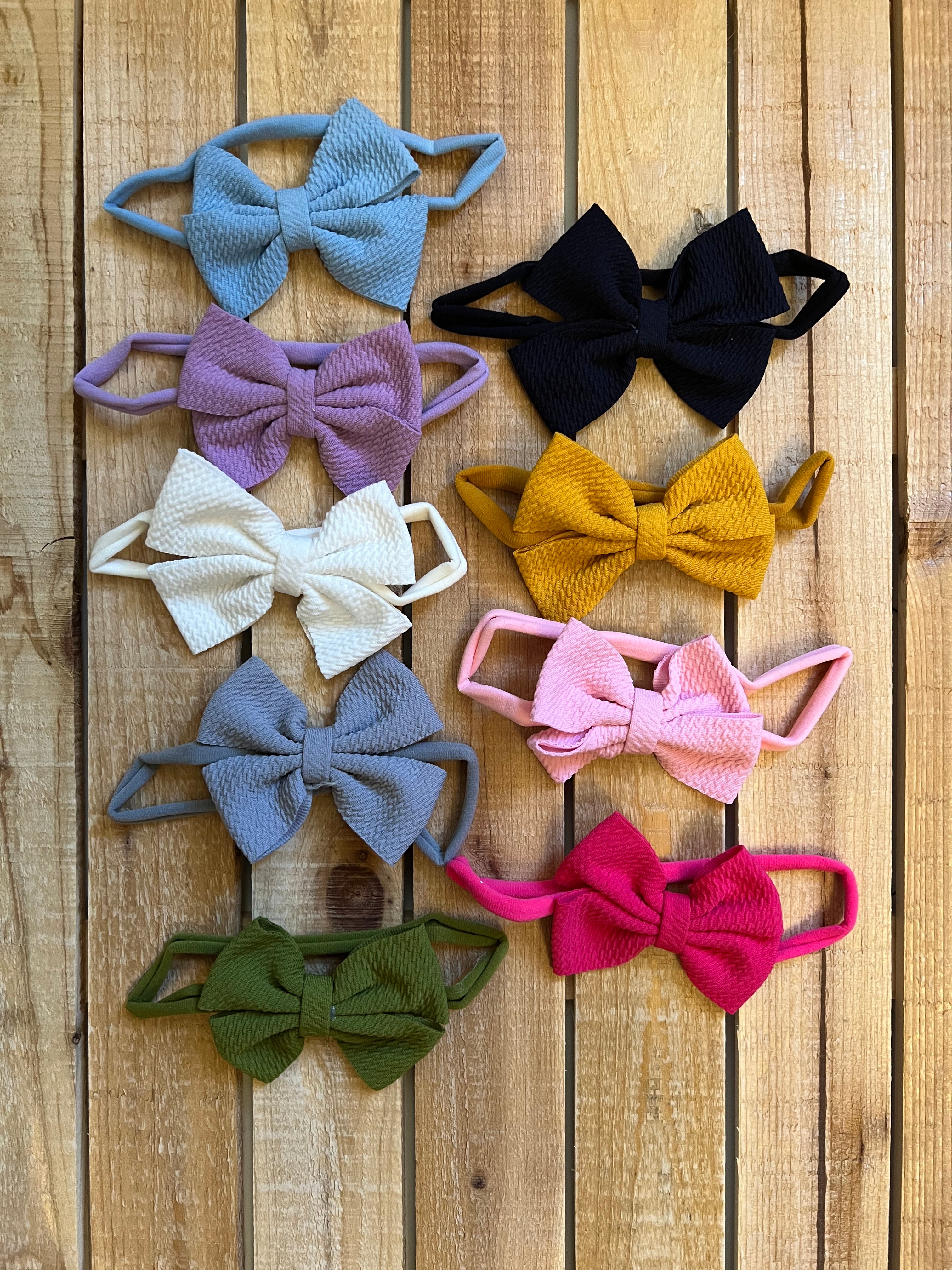 Textured bow – Raindrops & Sunshine