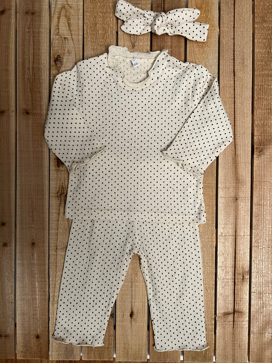 Polka Dot Set with Bow