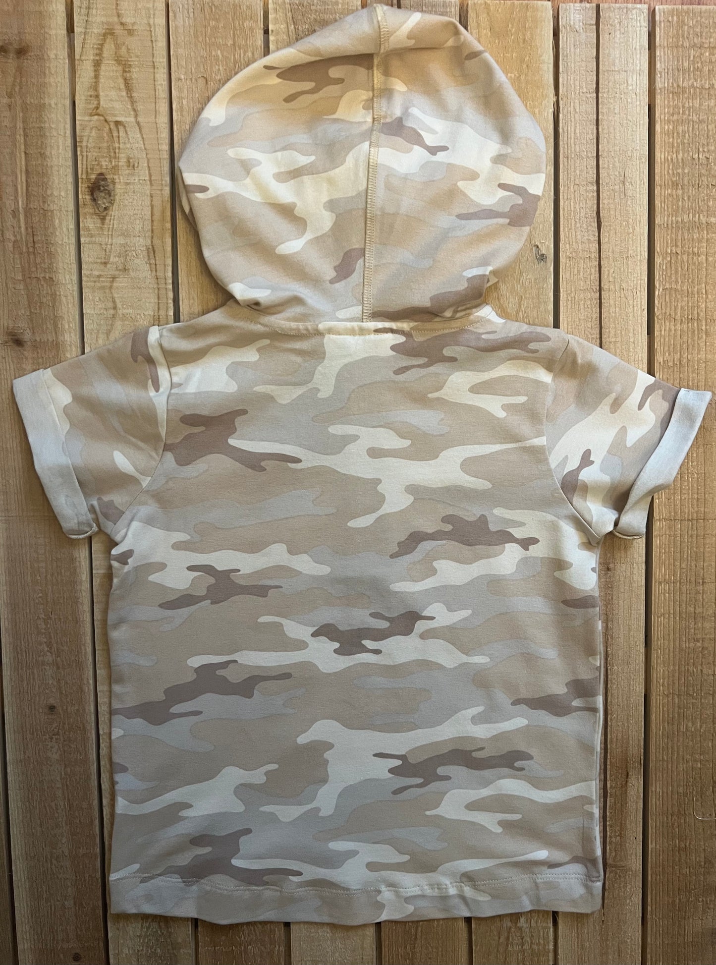 City Mouse Neutral Camo Short Sleeve Hoodie