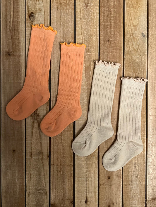 Set of Tall Ruffle Socks