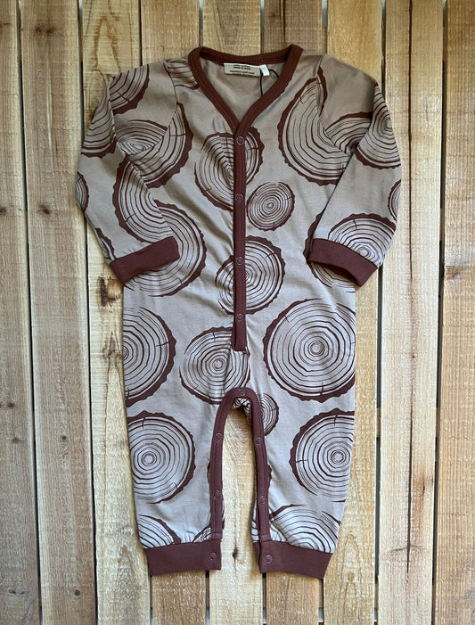 City Mouse Tree Rounds Print Romper