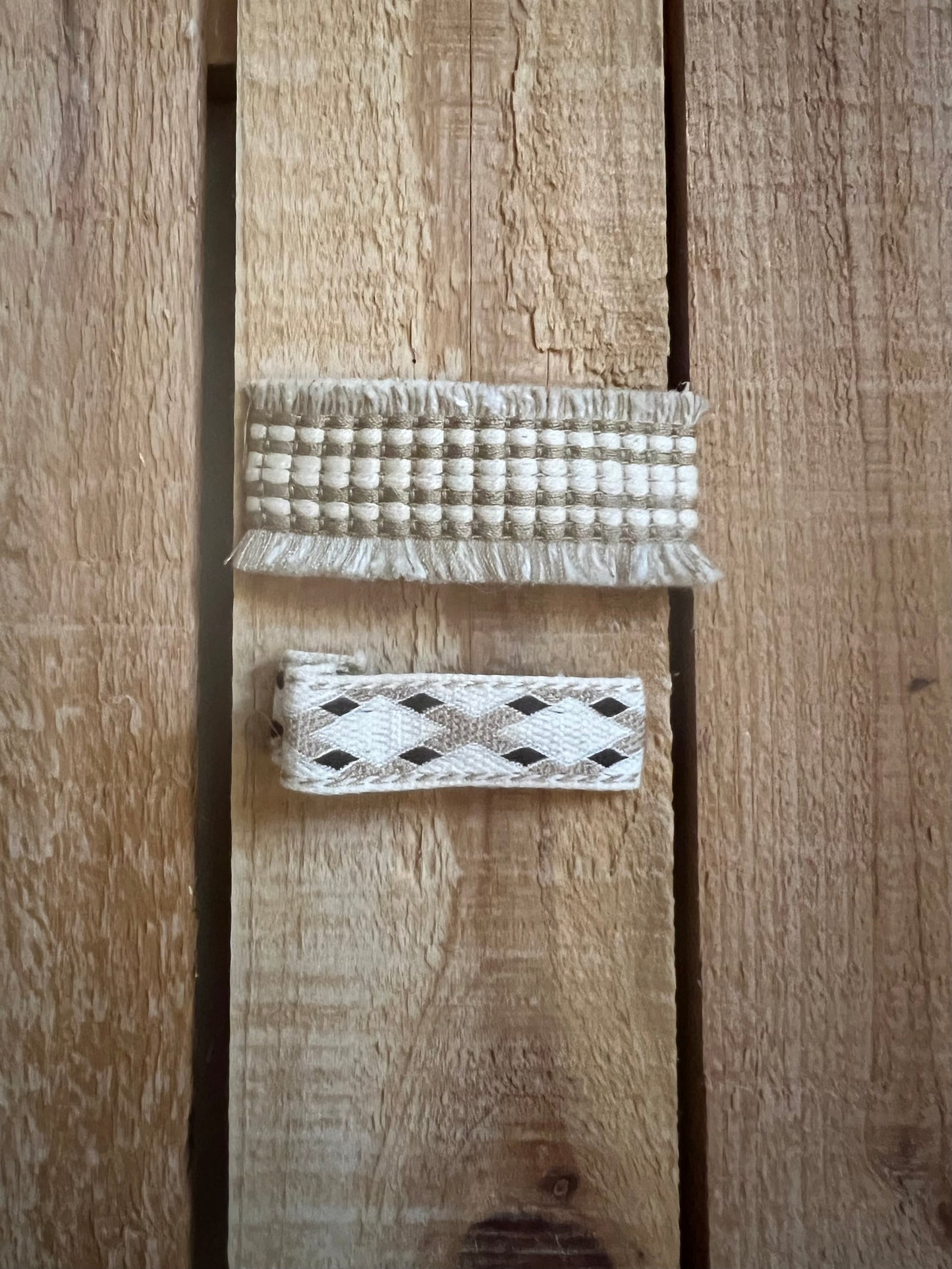 Embroidered Braided Hair Clips