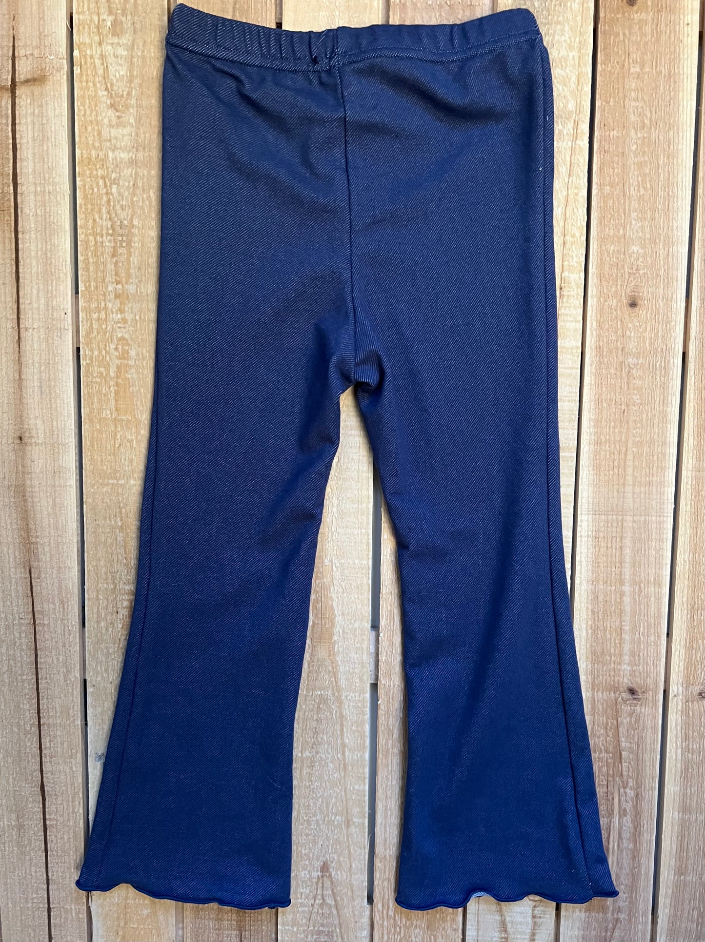 Stretchy Denim Flare Pants