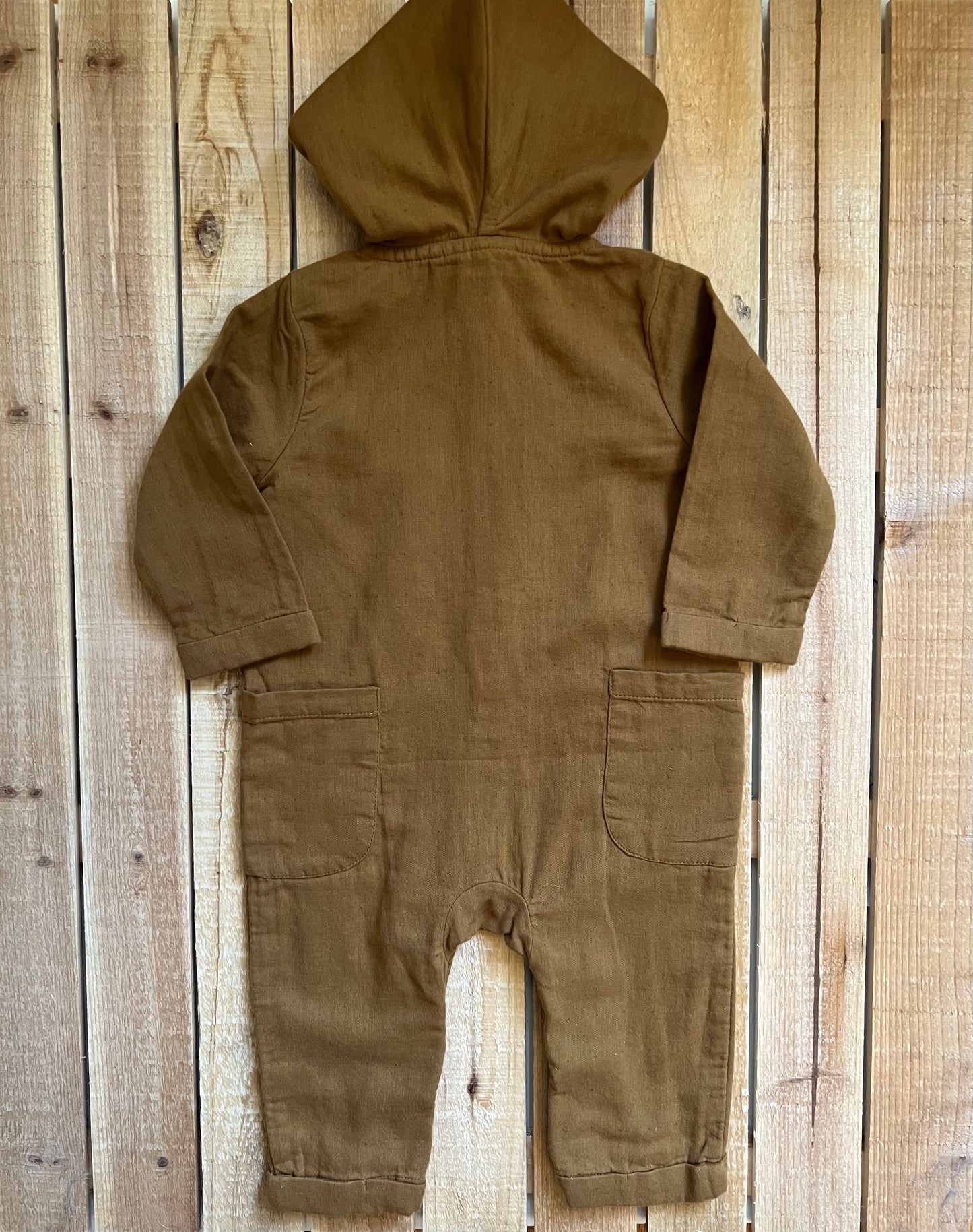 City Mouse Hooded Romper with Pockets