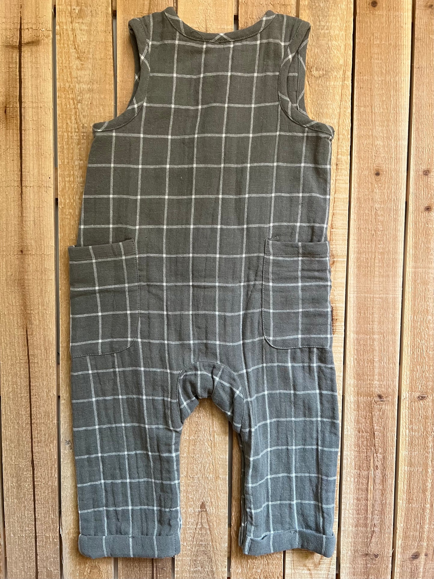 City Mouse Windowpane Romper