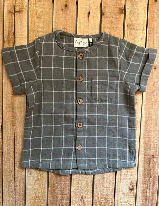 City Mouse Windowpane Button Down