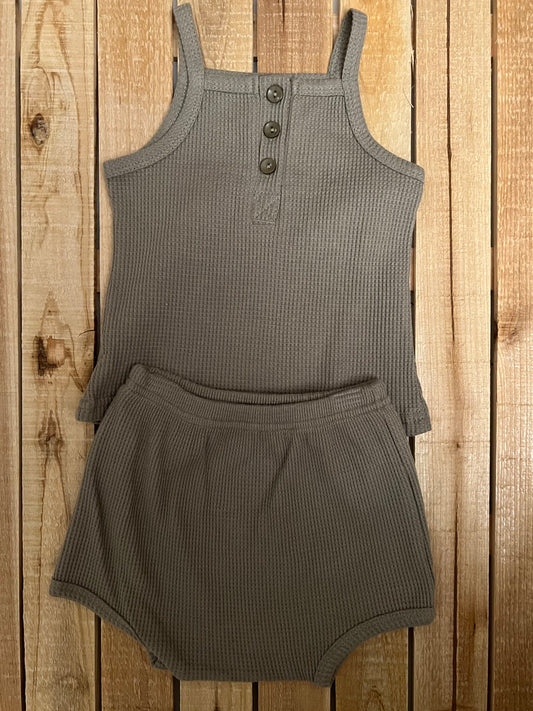 Waffle Knit Tank and Bloomers Set