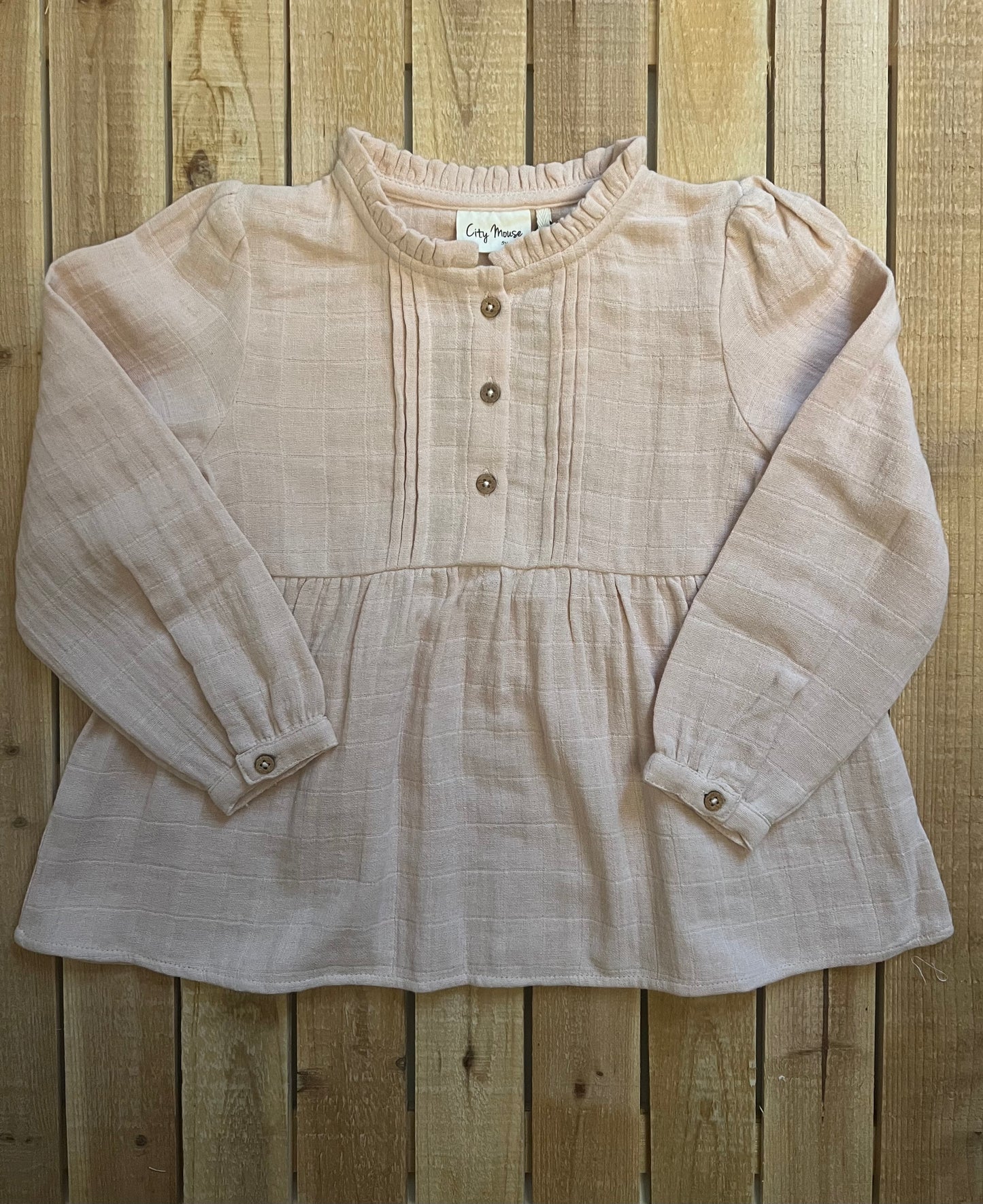 City Mouse Pintuck Top