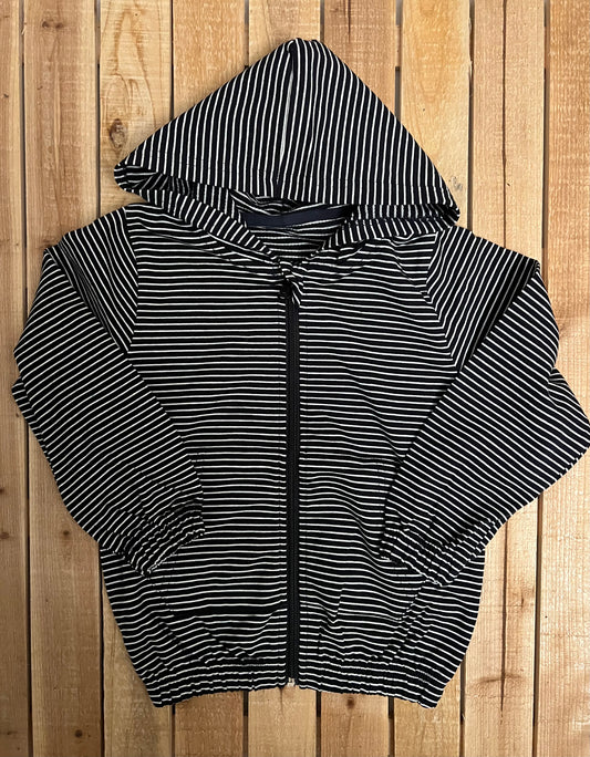 Striped Zip Up Hoodie